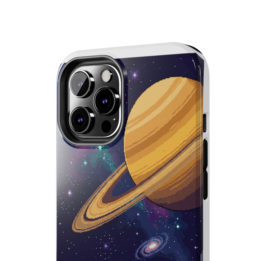 Retro Pixel Astronaut on an Alien World — Tough Phone Case