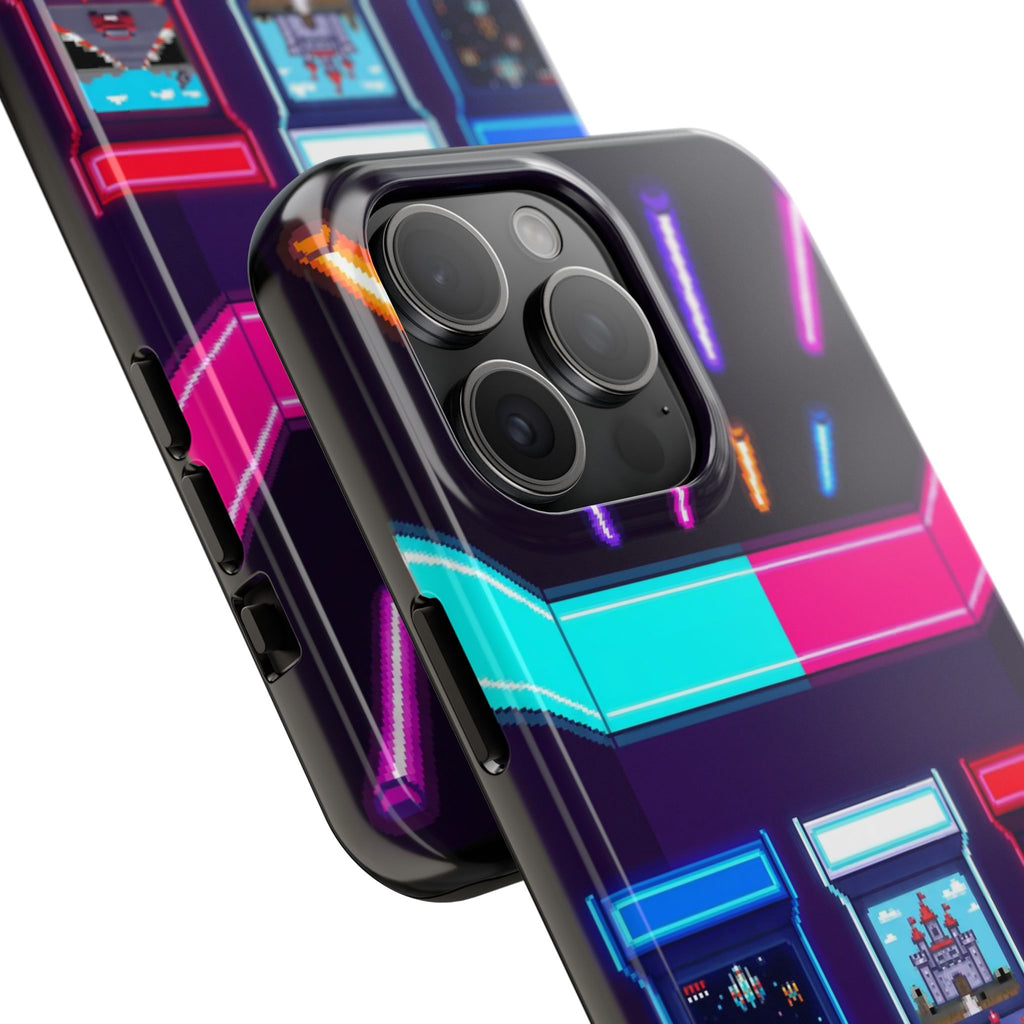 Retro Pixel Arcade Nights — Tough Phone Case