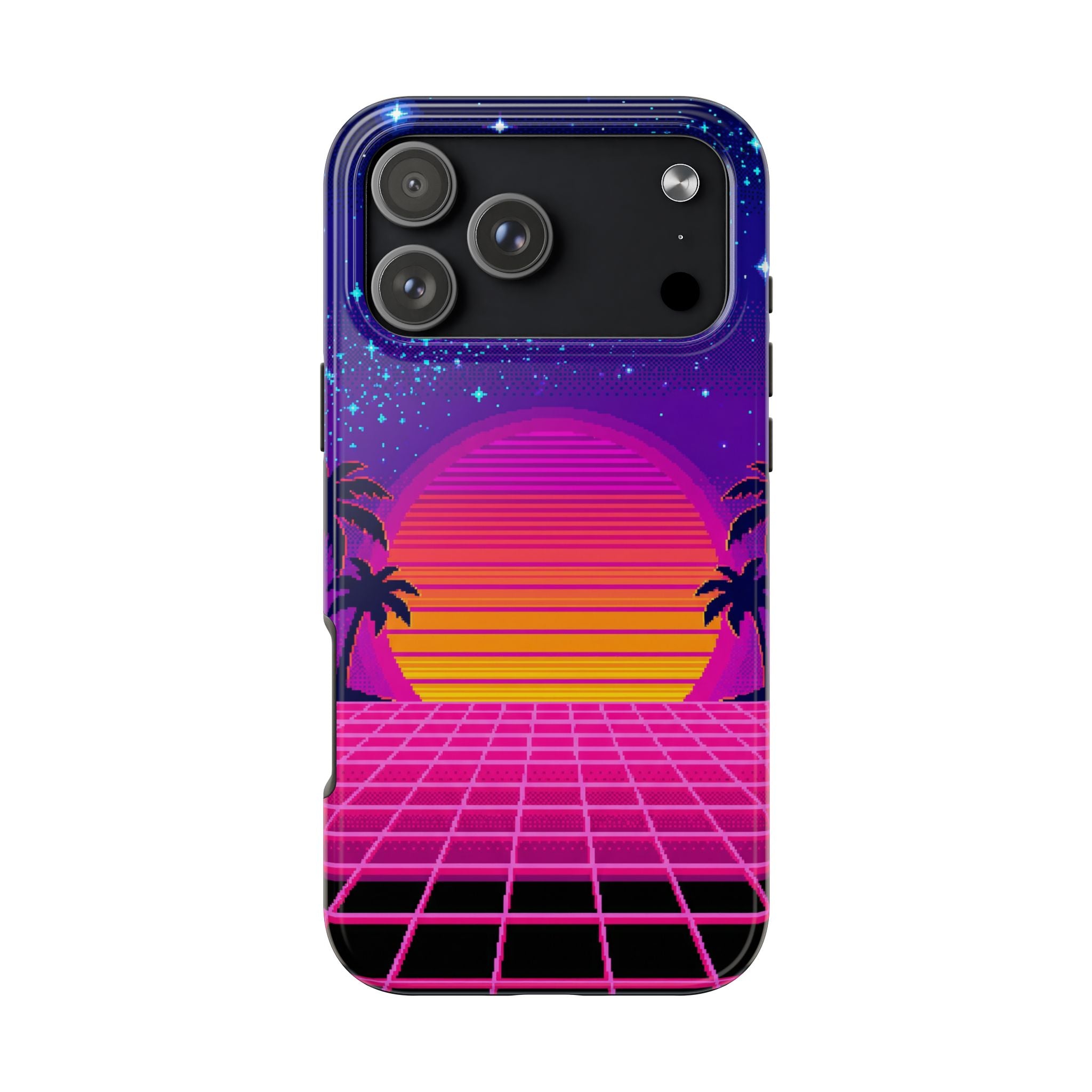 Retro Pixel 8-Bit Sunset — Tough Phone Case