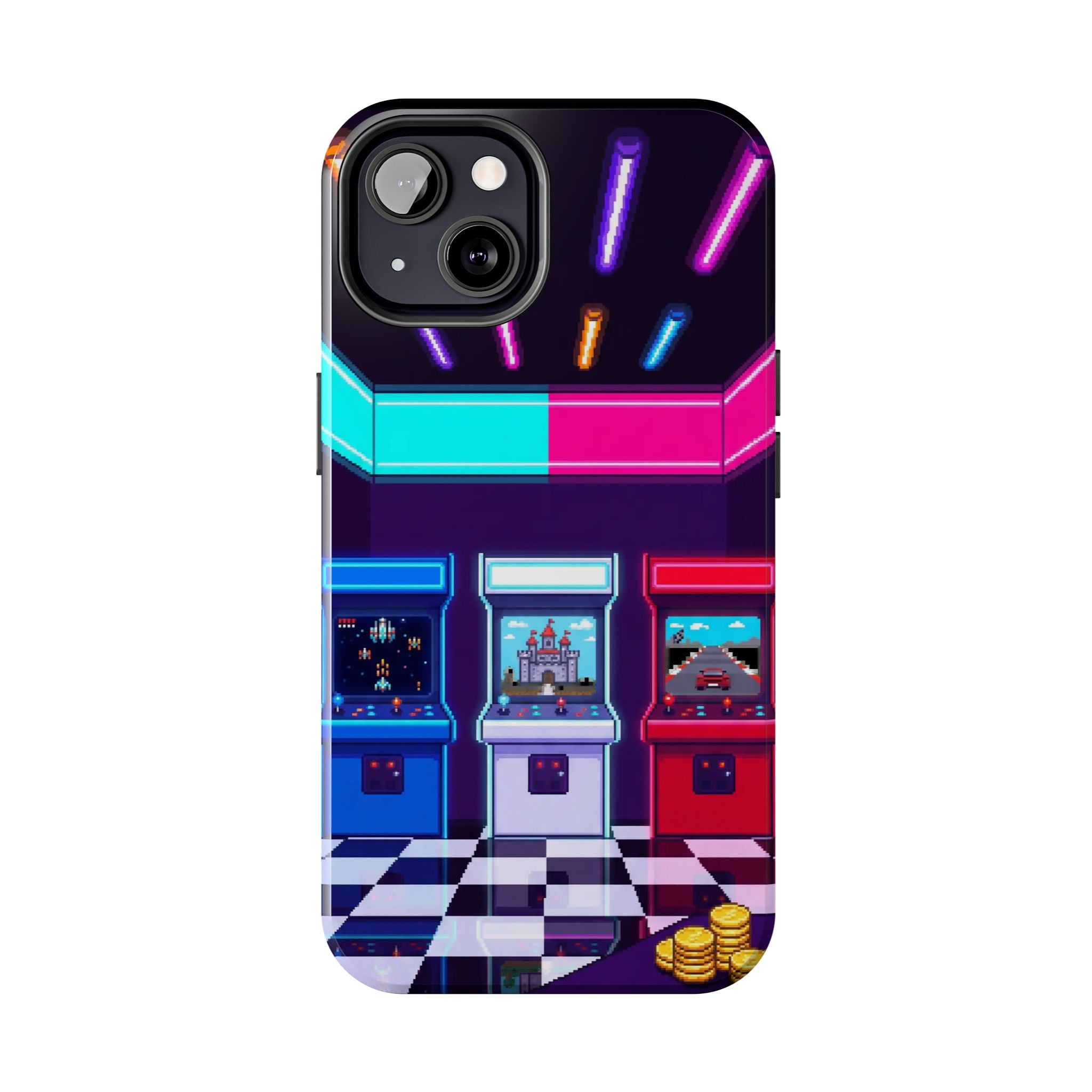 Retro Pixel Arcade Nights — Tough Phone Case