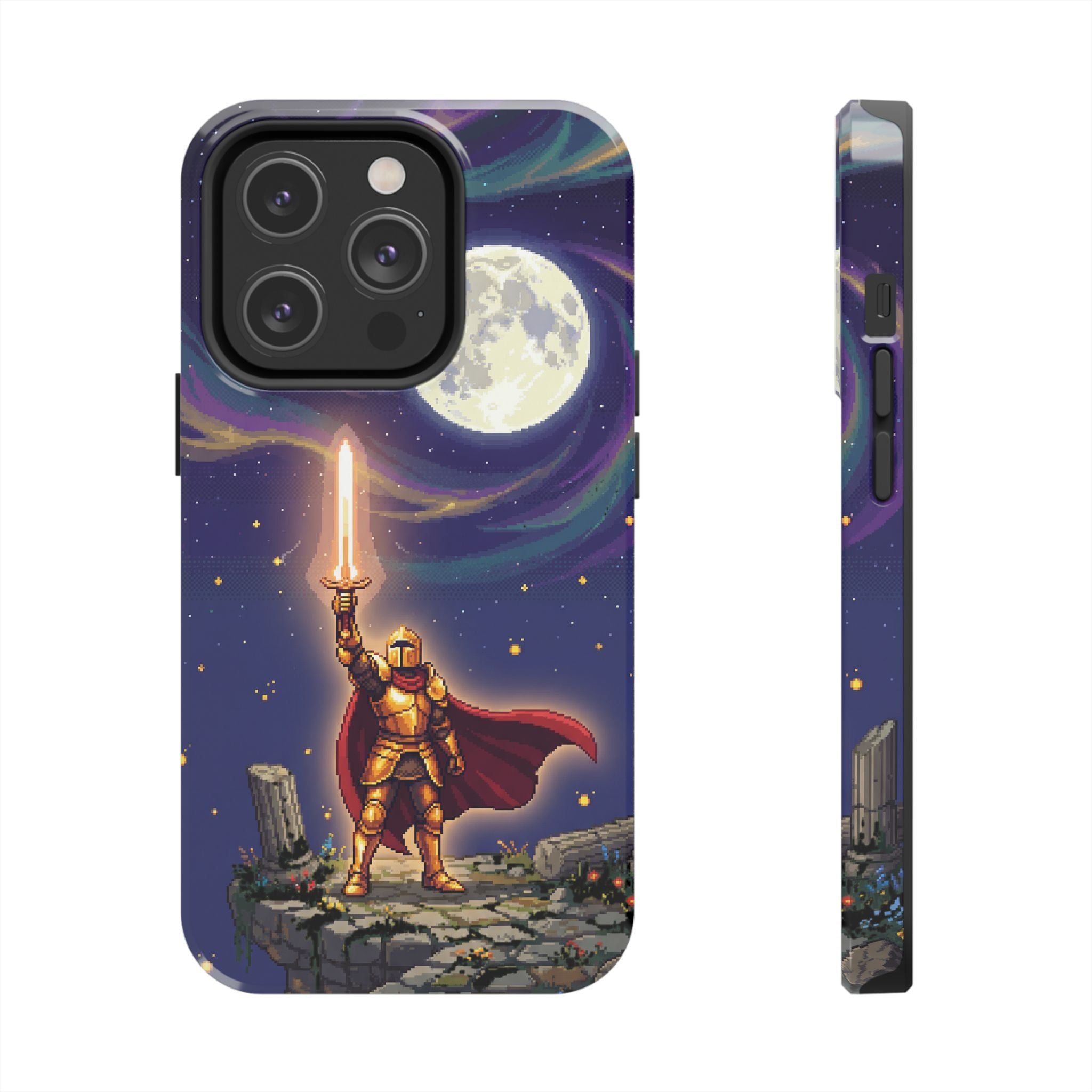 Retro Pixel Quest Knight — Tough Phone Case