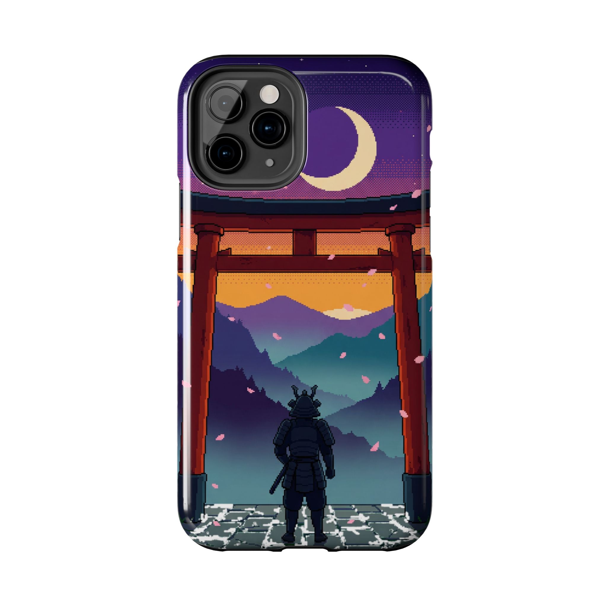 Retro Pixel Lone Samurai — Tough Phone Case