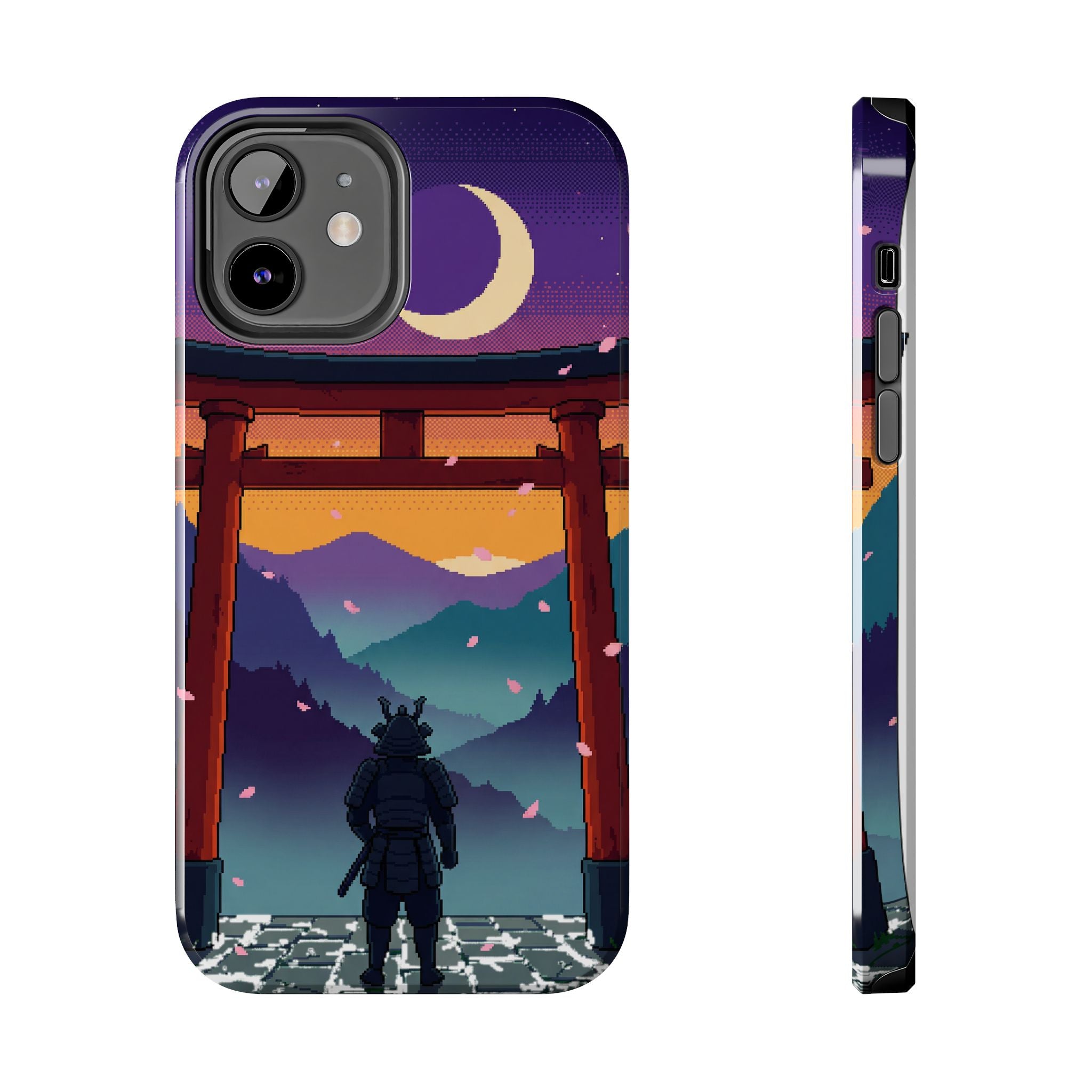 Retro Pixel Lone Samurai — Tough Phone Case
