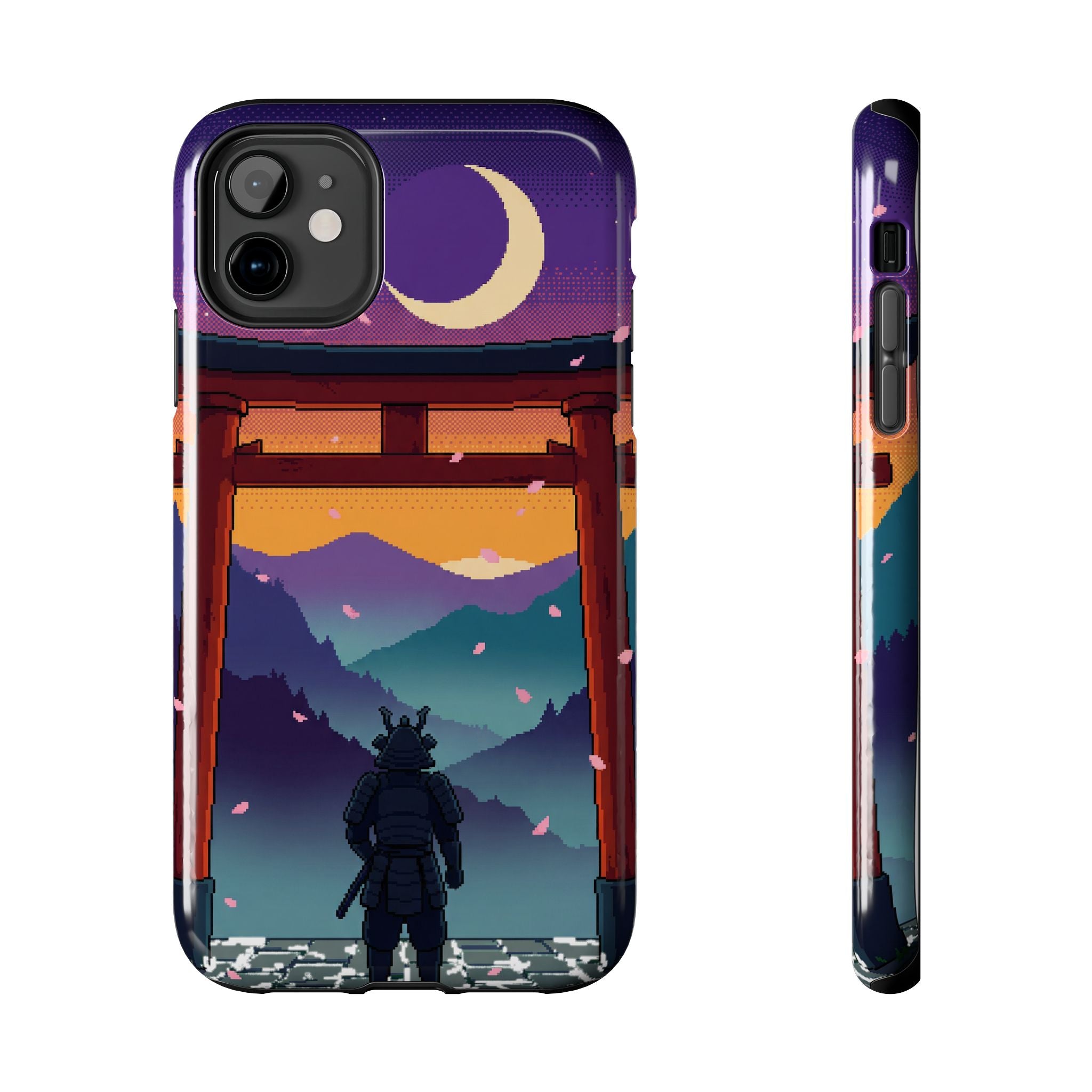 Retro Pixel Lone Samurai — Tough Phone Case