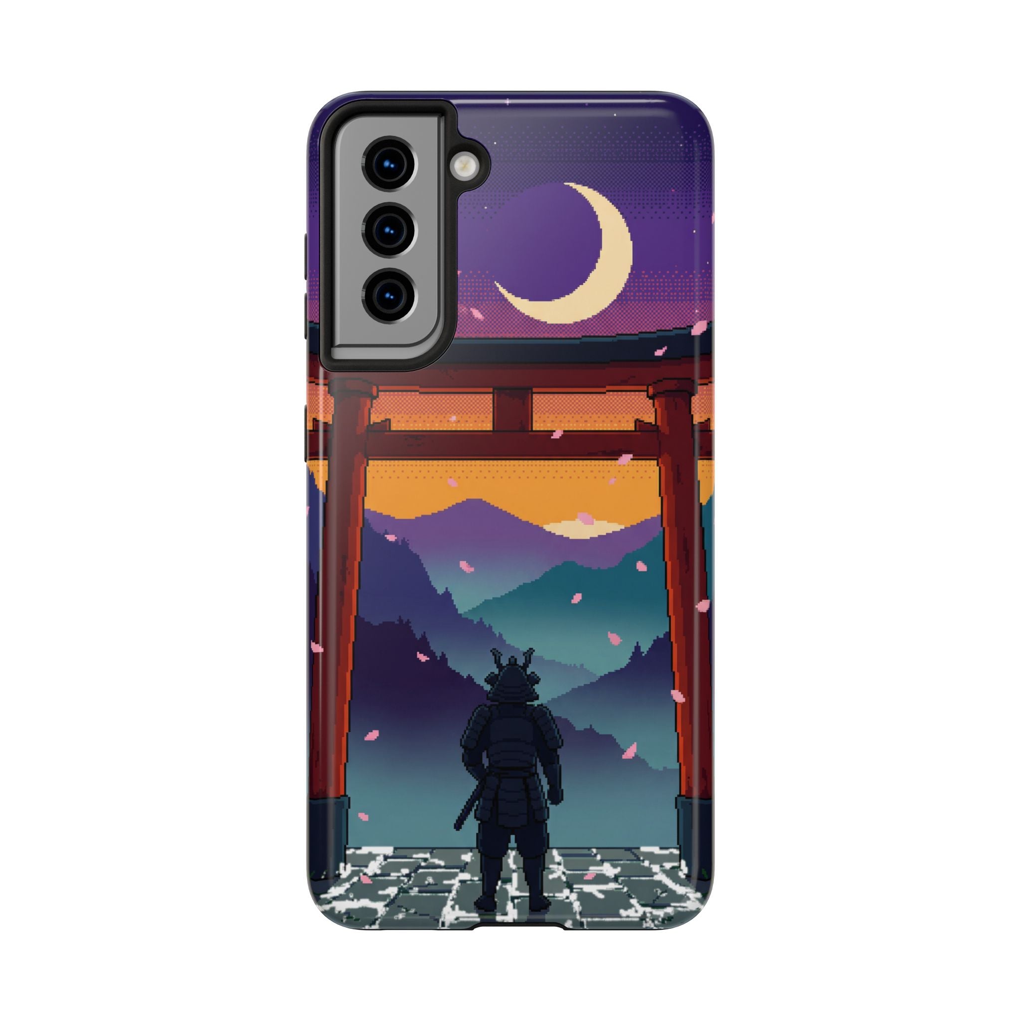 Retro Pixel Lone Samurai — Tough Phone Case