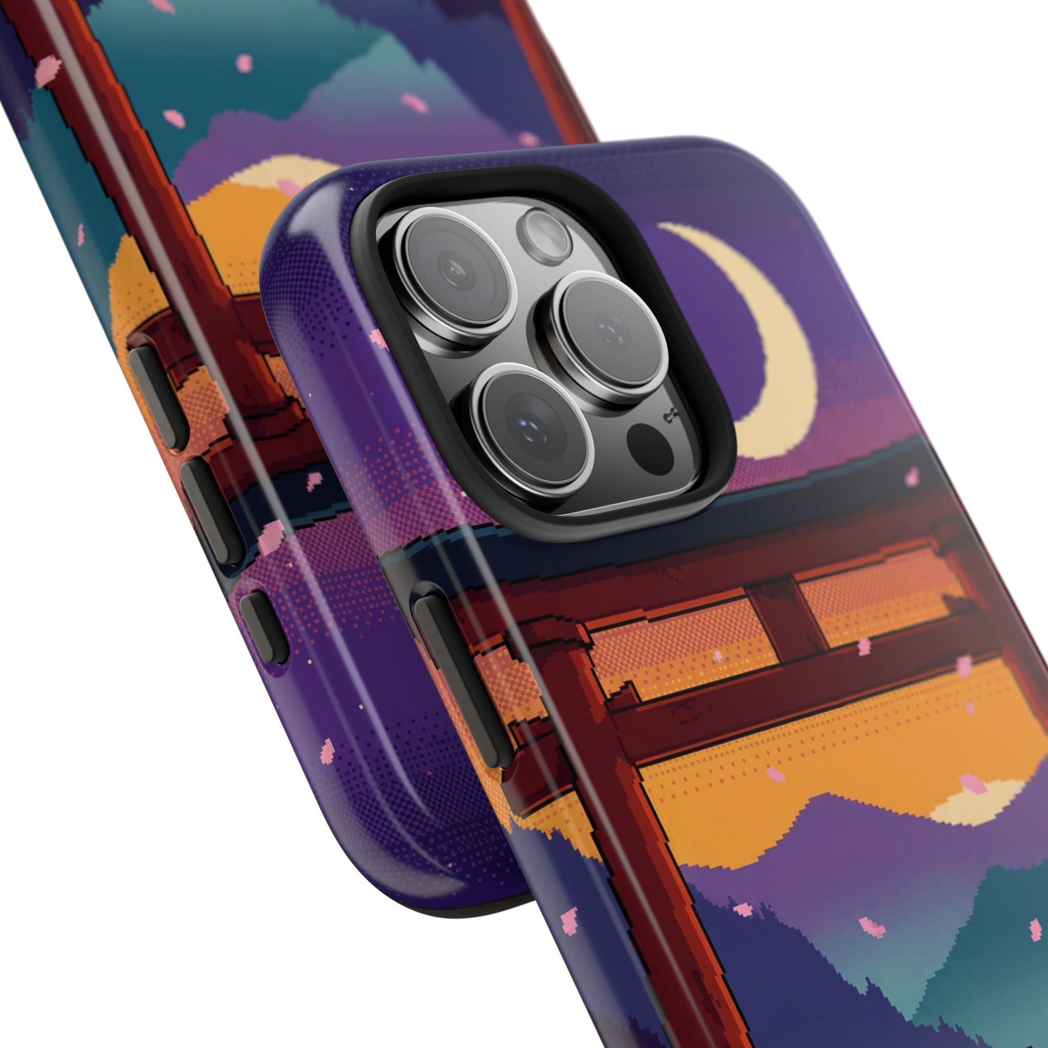 Retro Pixel Lone Samurai — Tough Phone Case