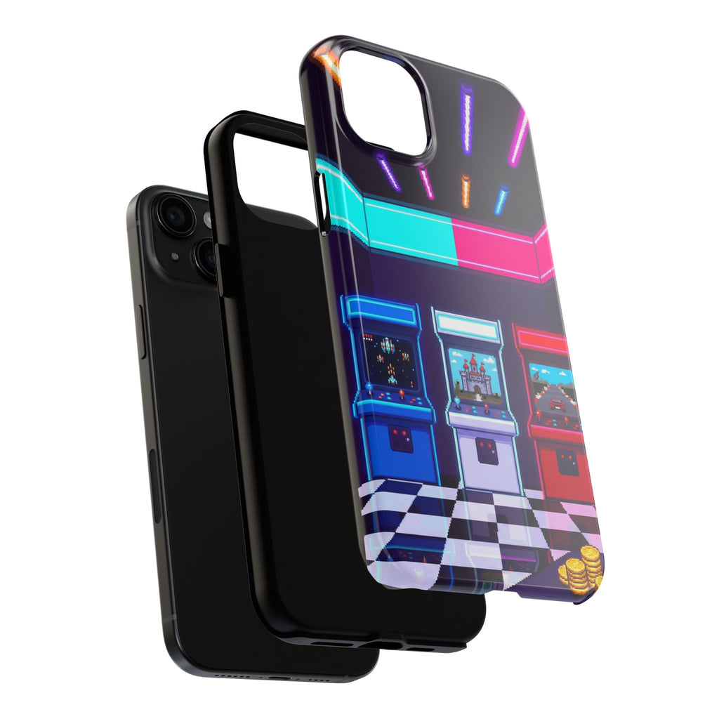 Retro Pixel Arcade Nights — Tough Phone Case