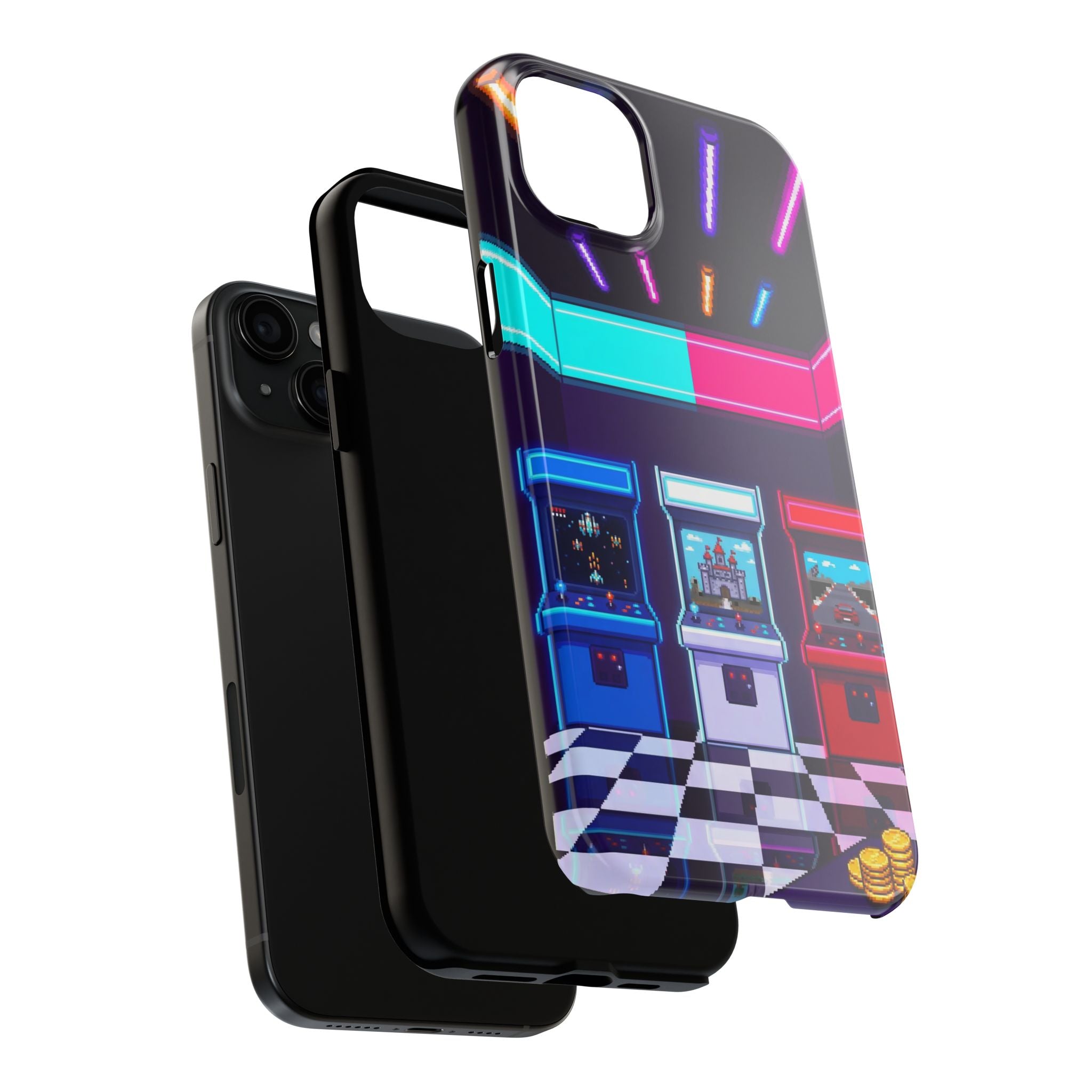 Retro Pixel Arcade Nights — Tough Phone Case