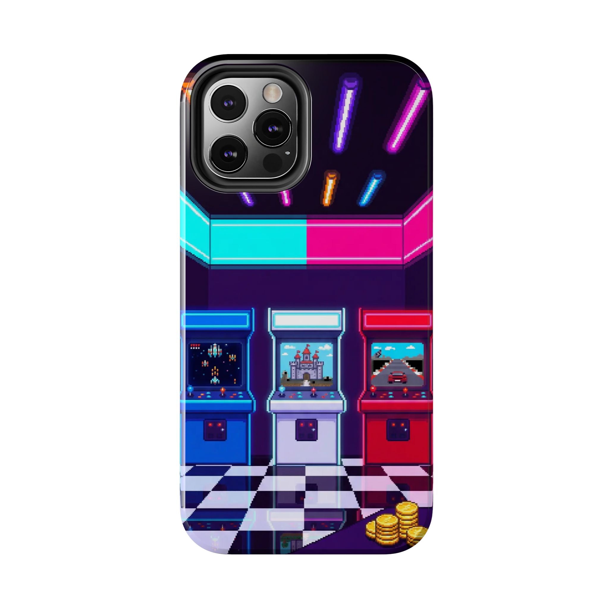 Retro Pixel Arcade Nights — Tough Phone Case