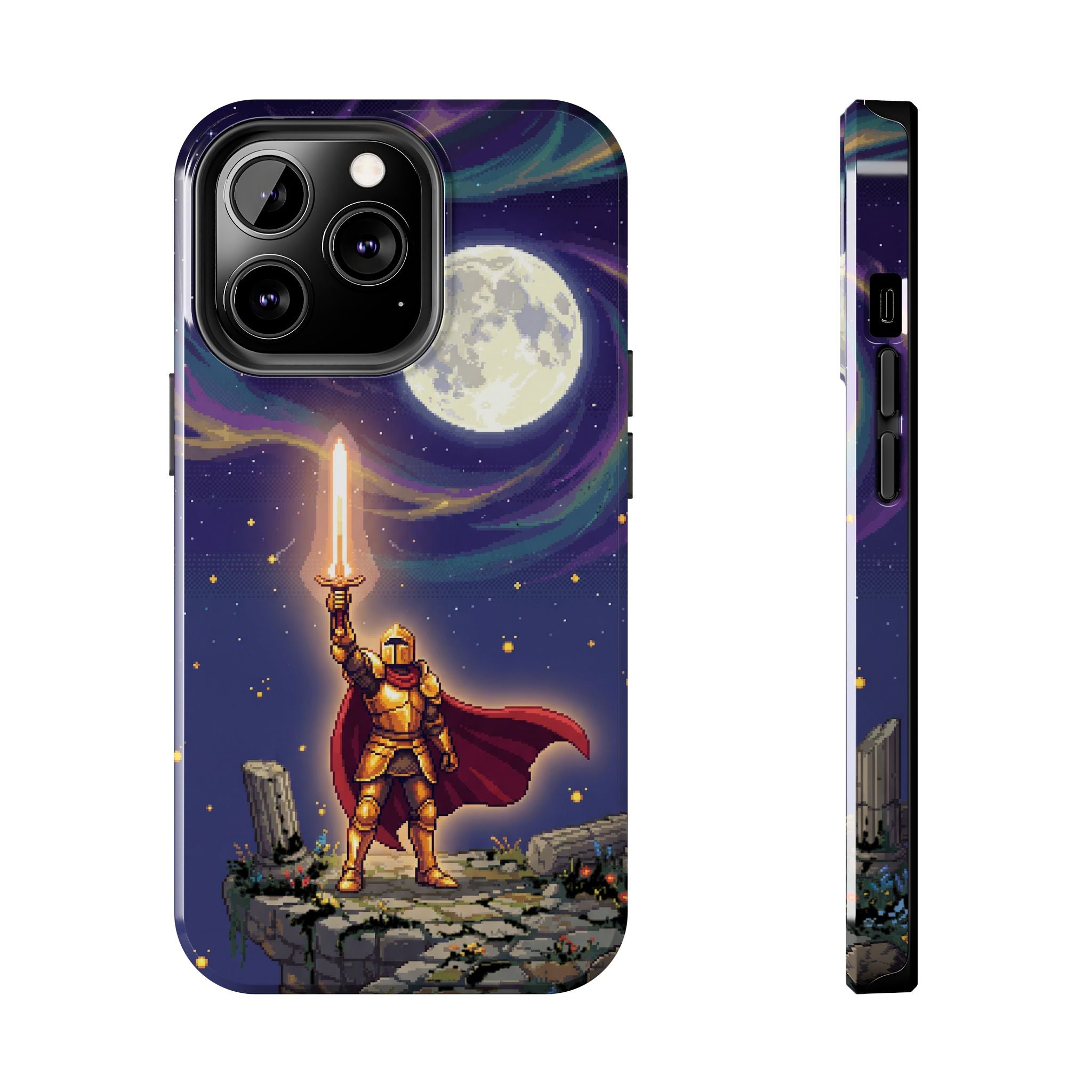 Retro Pixel Quest Knight — Tough Phone Case