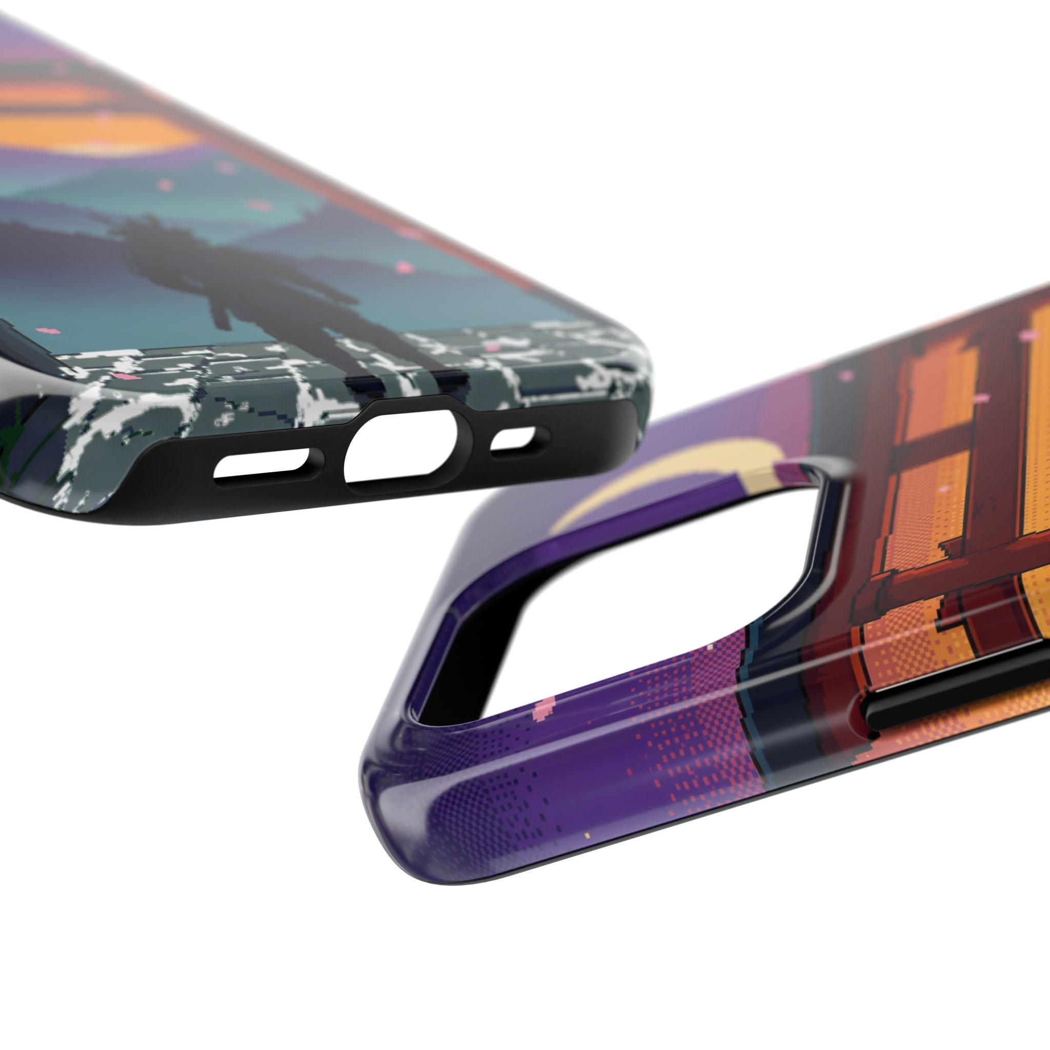 Retro Pixel Lone Samurai — Tough Phone Case
