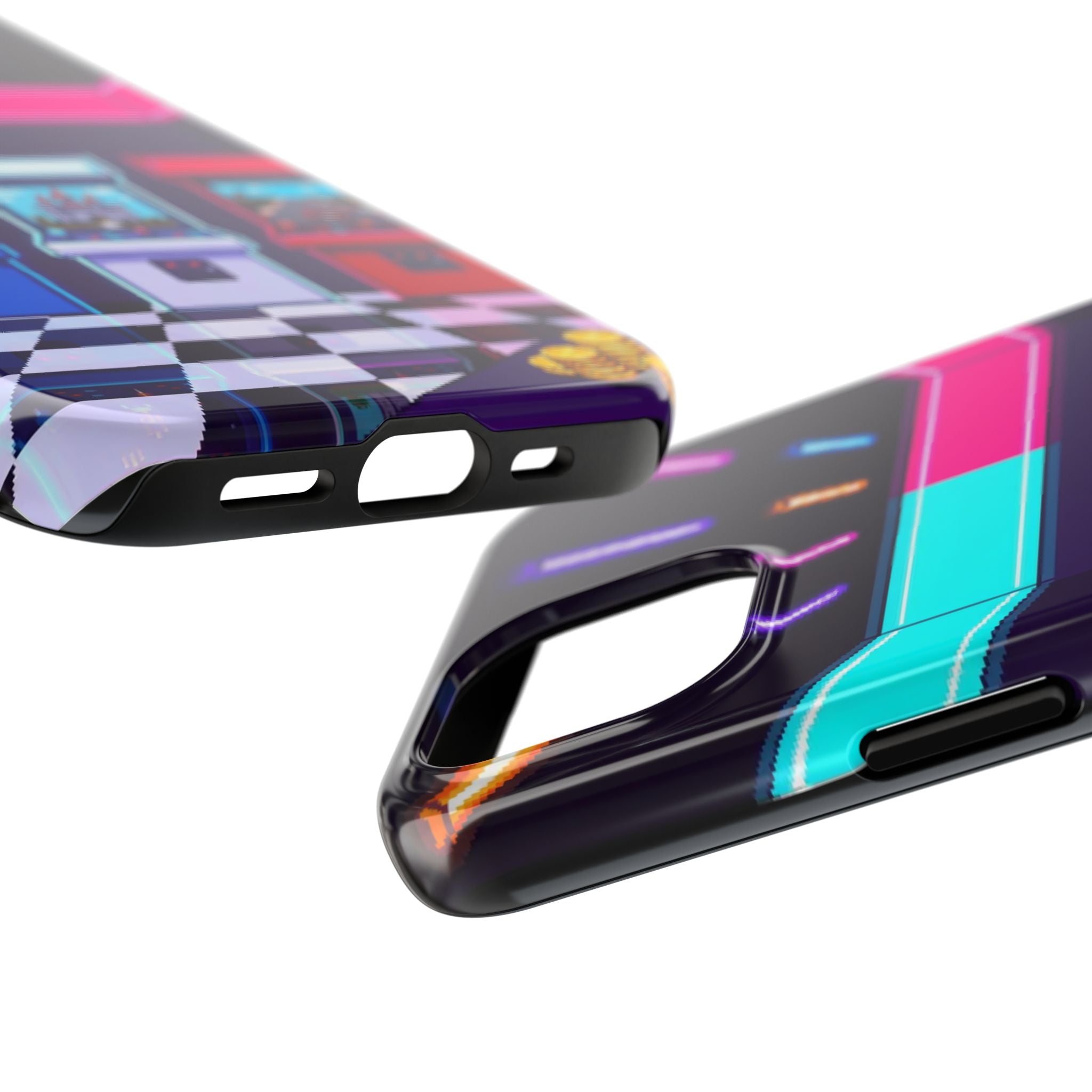 Retro Pixel Arcade Nights — Tough Phone Case