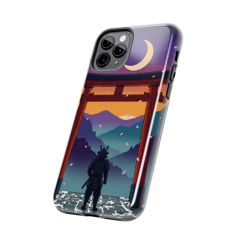 Retro Pixel Lone Samurai — Tough Phone Case
