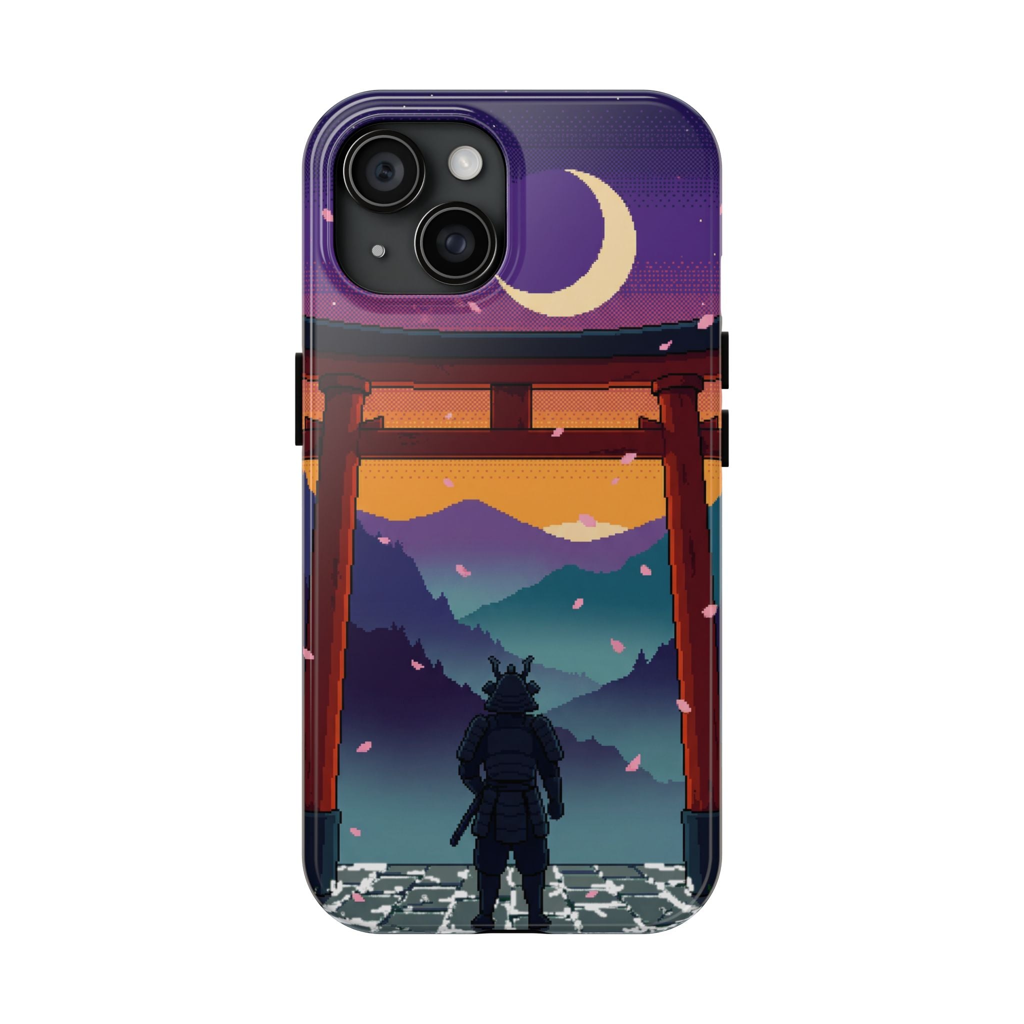Retro Pixel Lone Samurai — Tough Phone Case