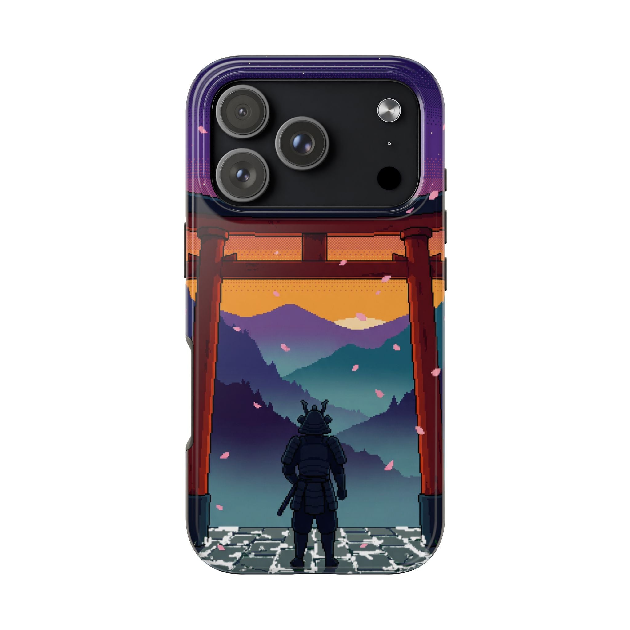 Retro Pixel Lone Samurai — Tough Phone Case