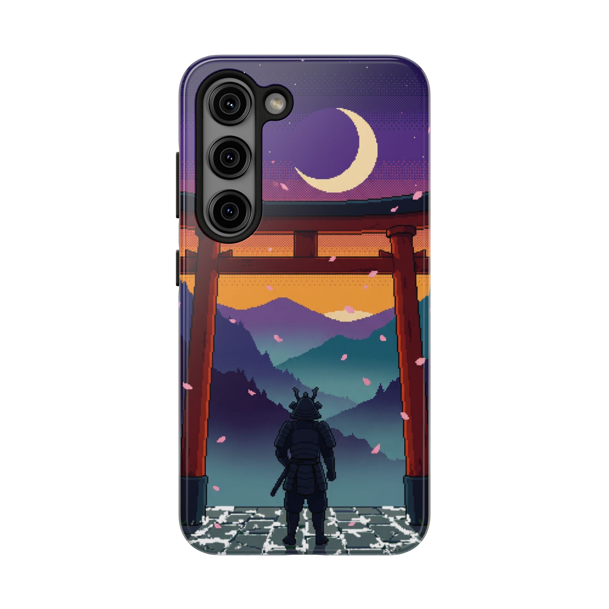 Retro Pixel Lone Samurai — Tough Phone Case