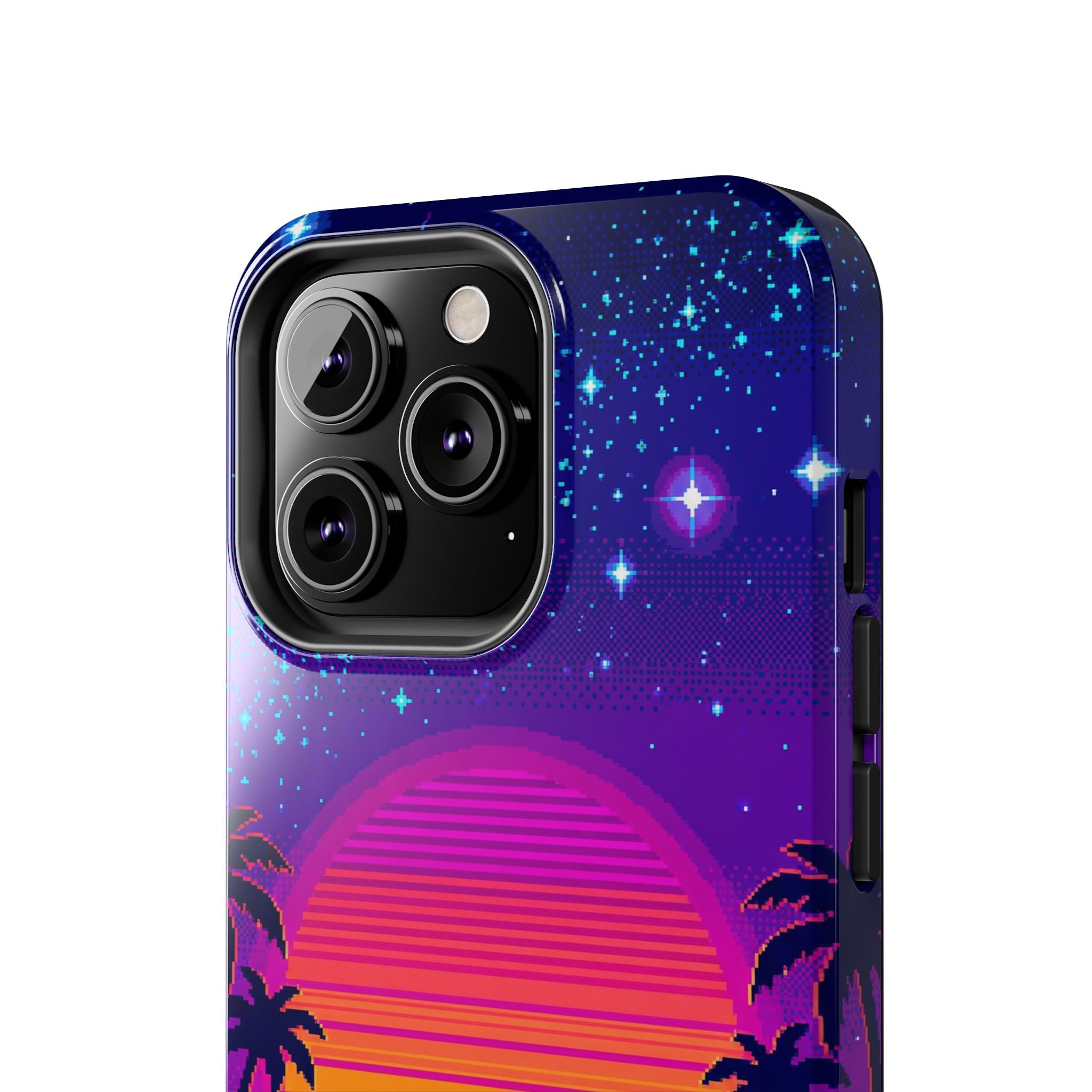 Retro Pixel 8-Bit Sunset — Tough Phone Case