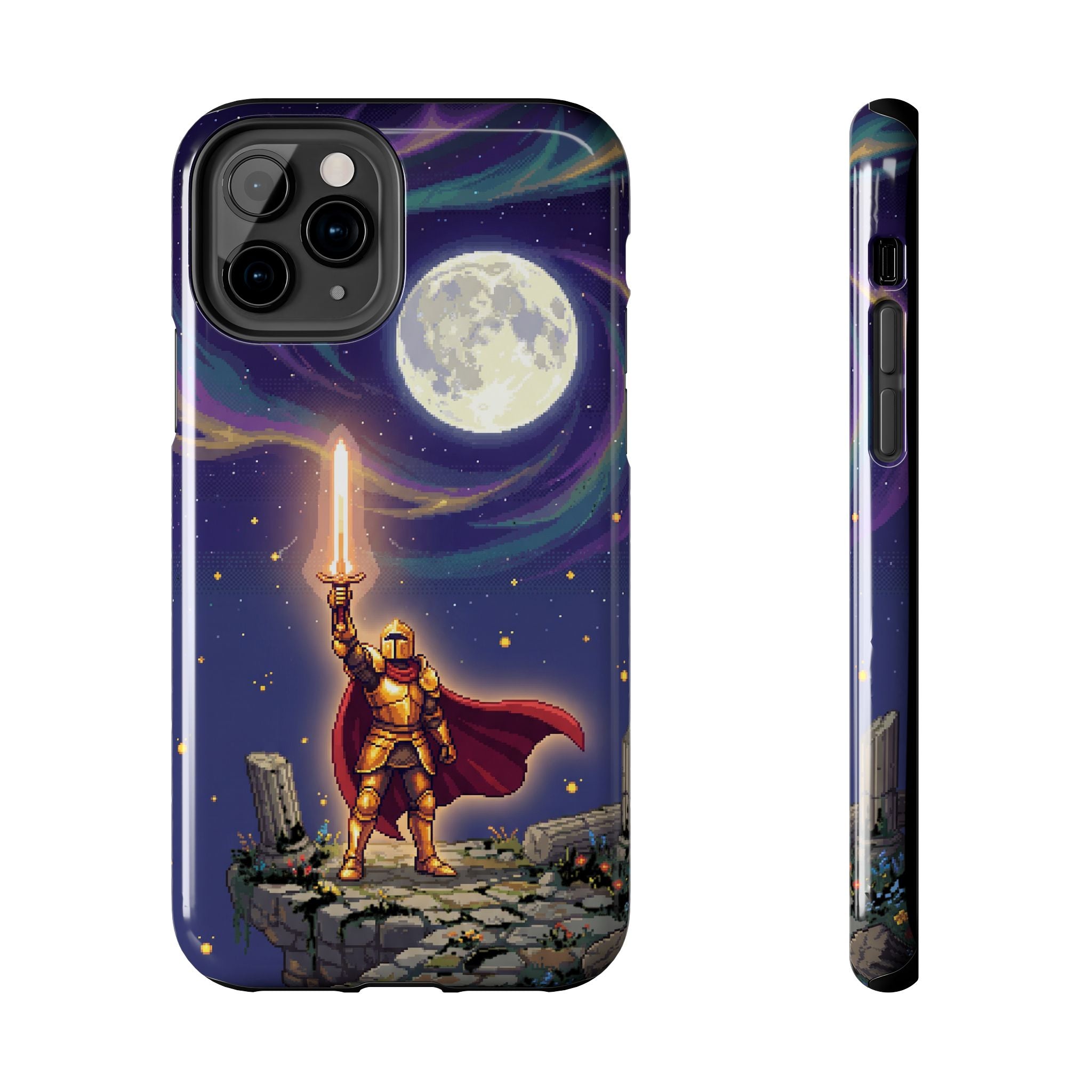 Retro Pixel Quest Knight — Tough Phone Case
