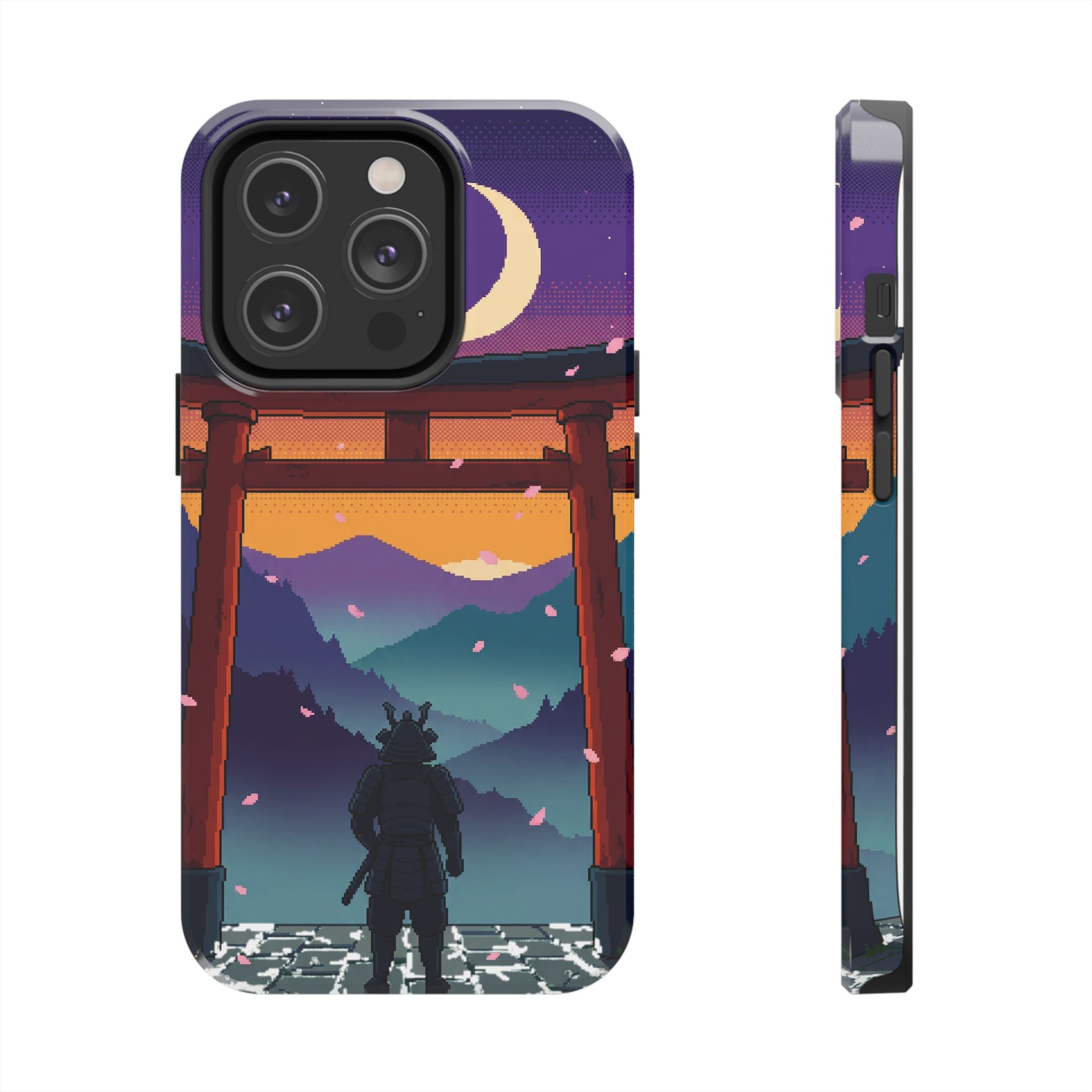Retro Pixel Lone Samurai — Tough Phone Case