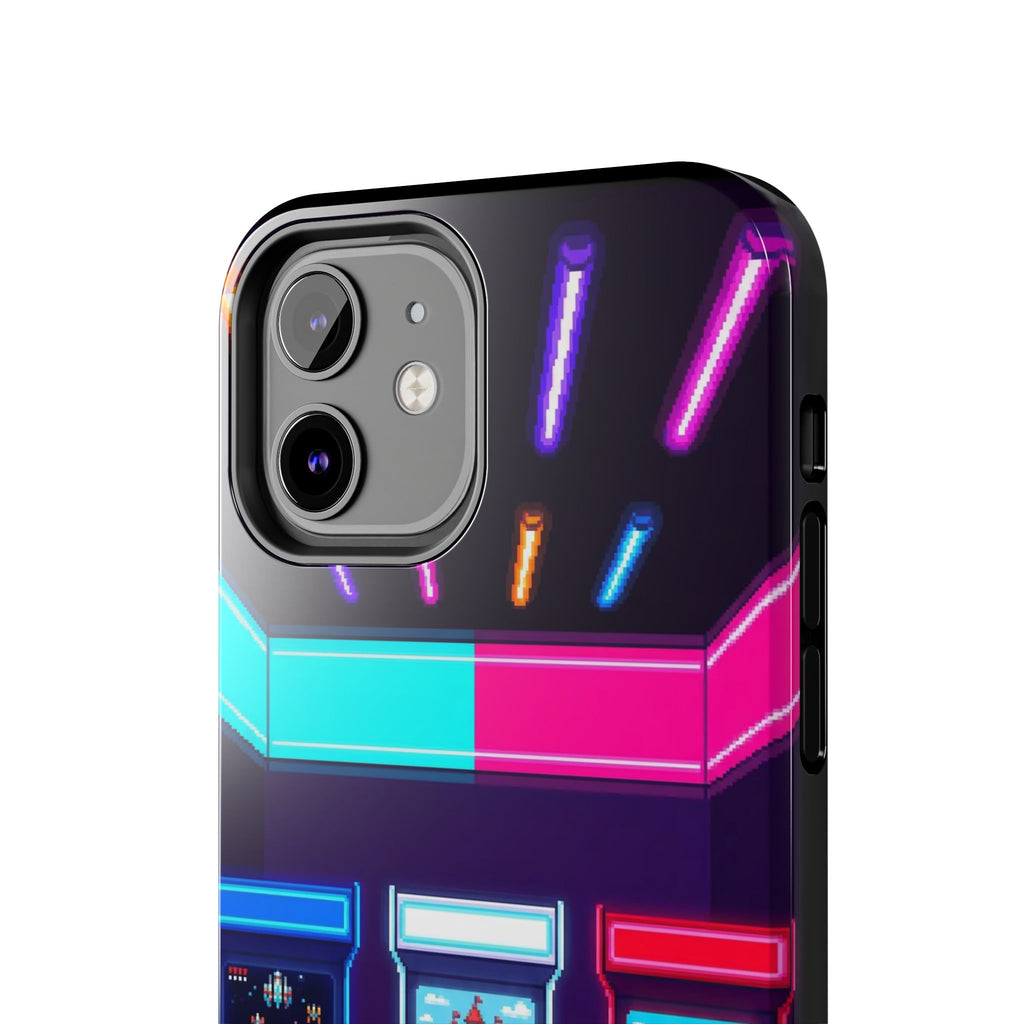 Retro Pixel Arcade Nights — Tough Phone Case