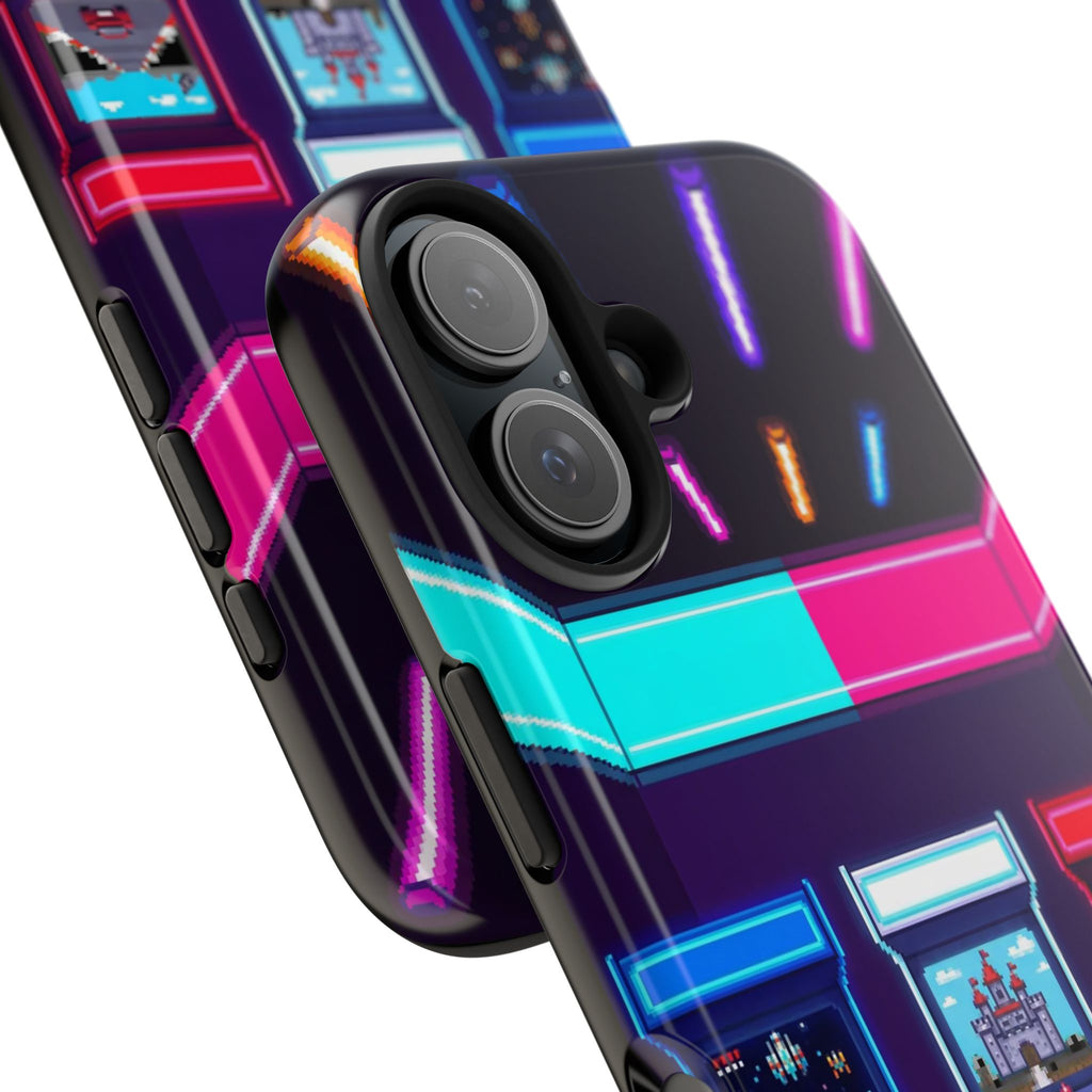 Retro Pixel Arcade Nights — Tough Phone Case