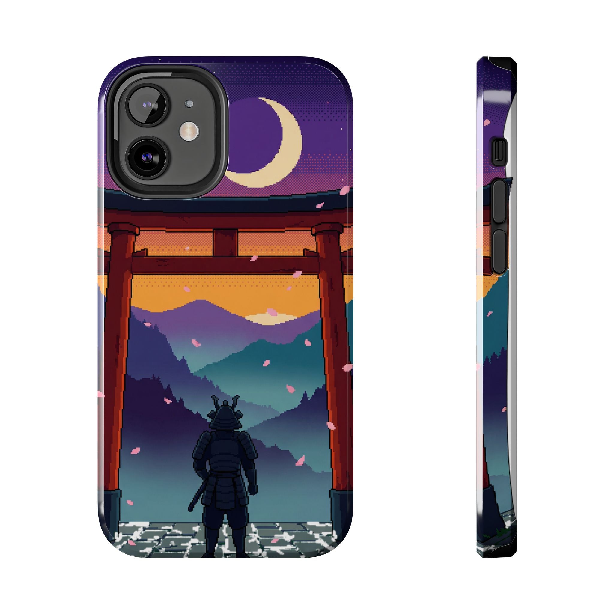 Retro Pixel Lone Samurai — Tough Phone Case