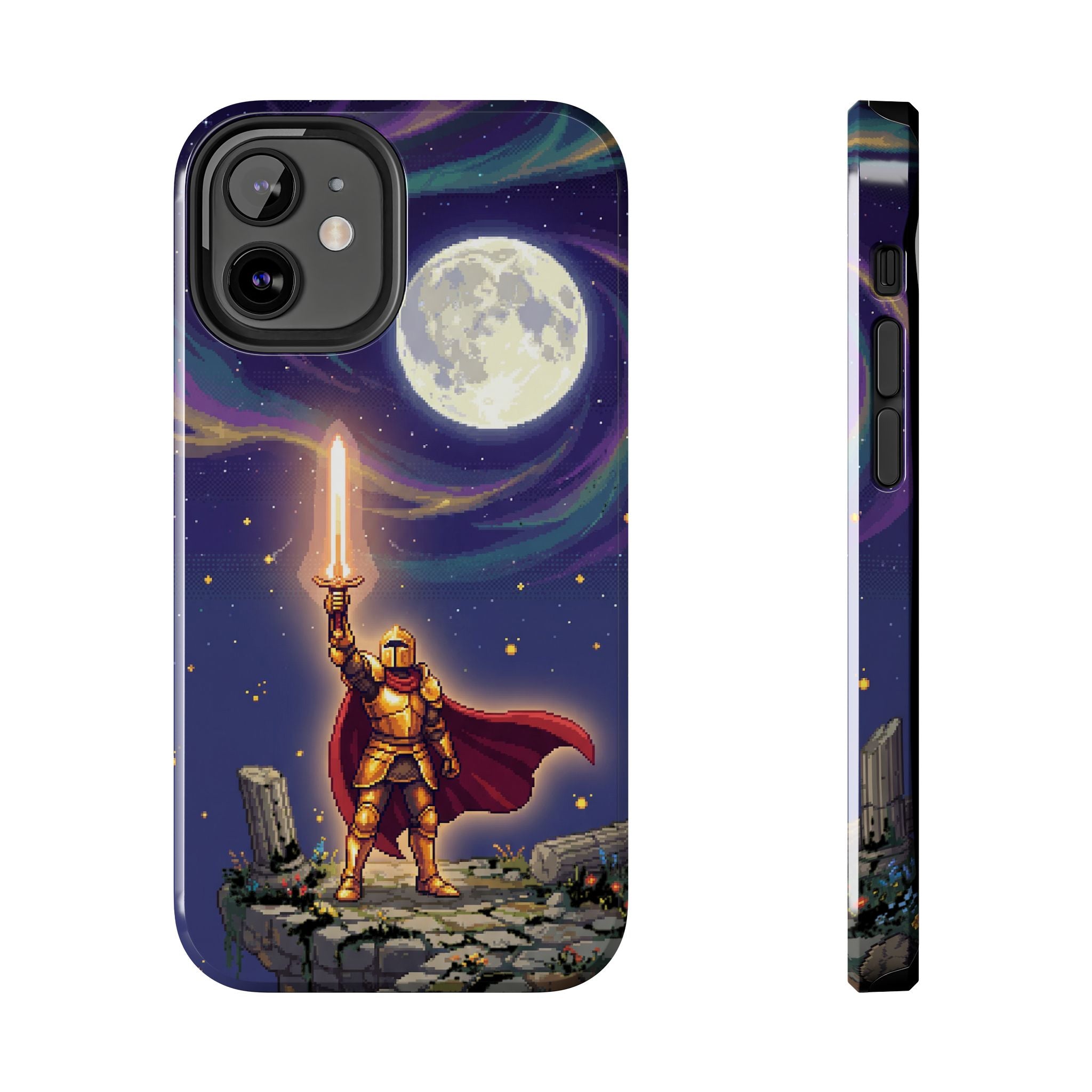 Retro Pixel Quest Knight — Tough Phone Case