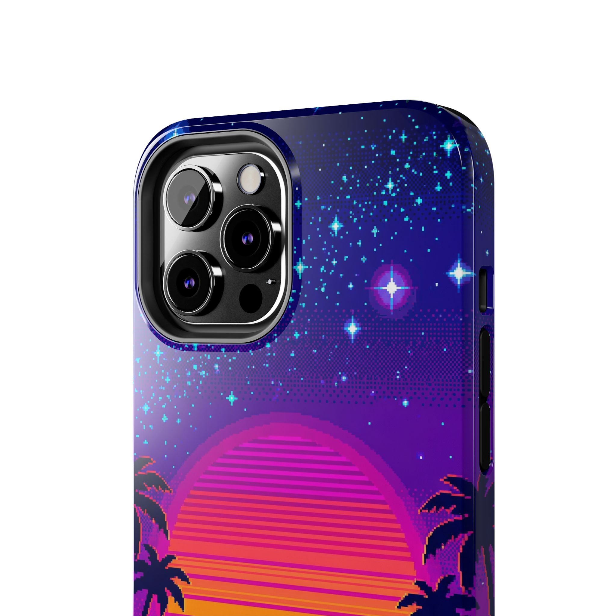Retro Pixel 8-Bit Sunset — Tough Phone Case