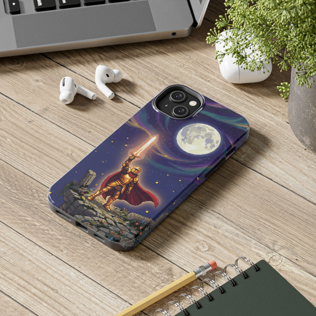 Retro Pixel Quest Knight — Tough Phone Case
