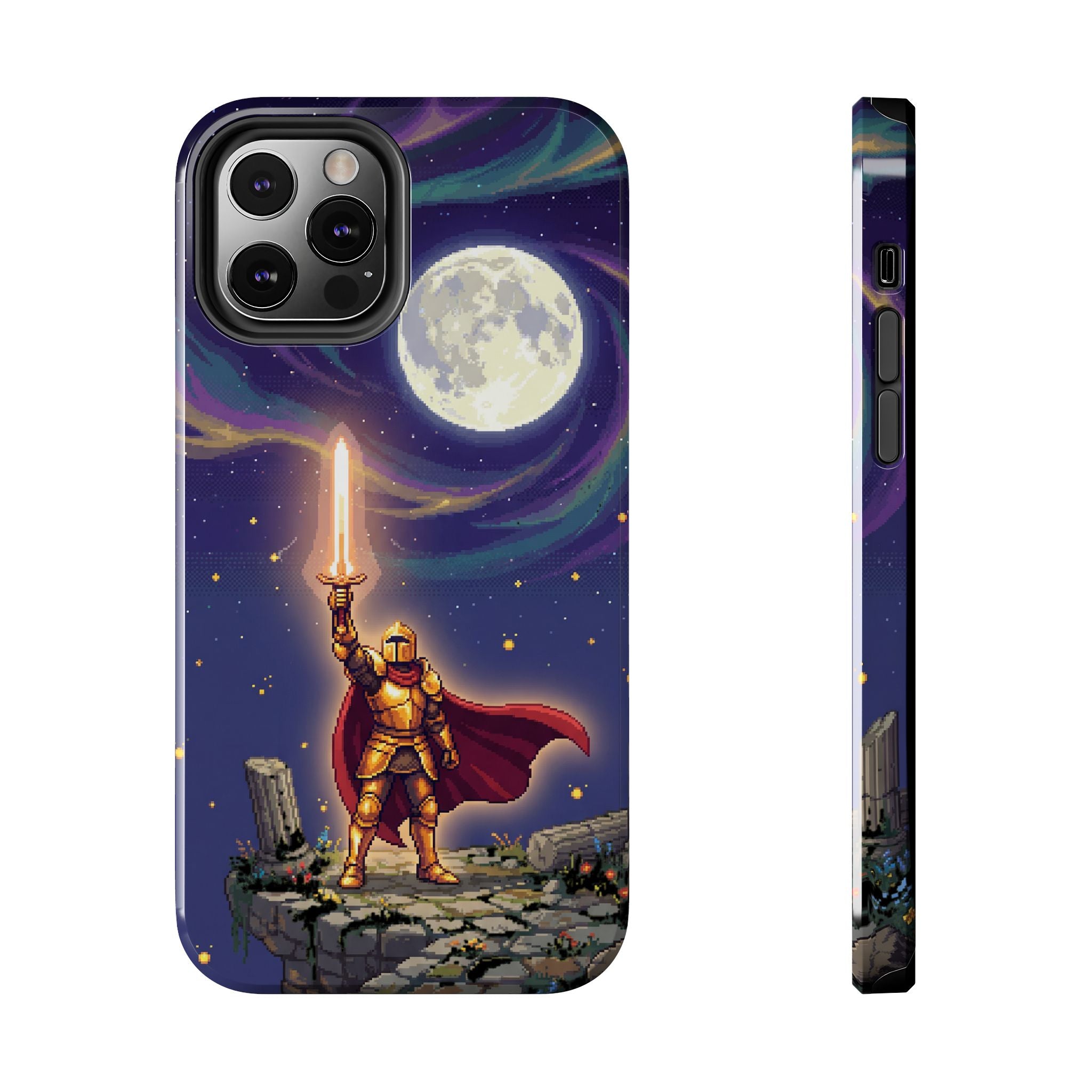 Retro Pixel Quest Knight — Tough Phone Case