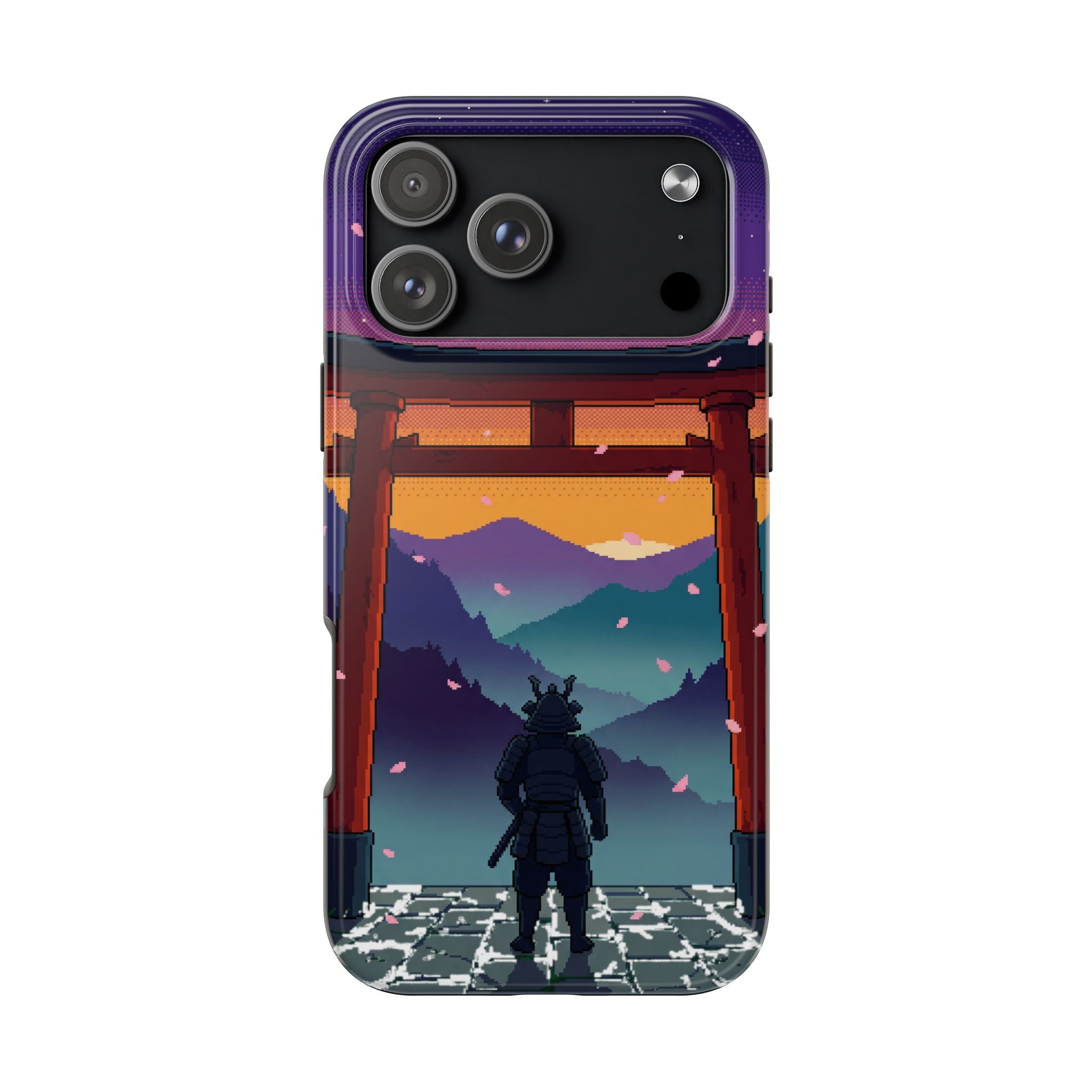 Retro Pixel Lone Samurai — Tough Phone Case