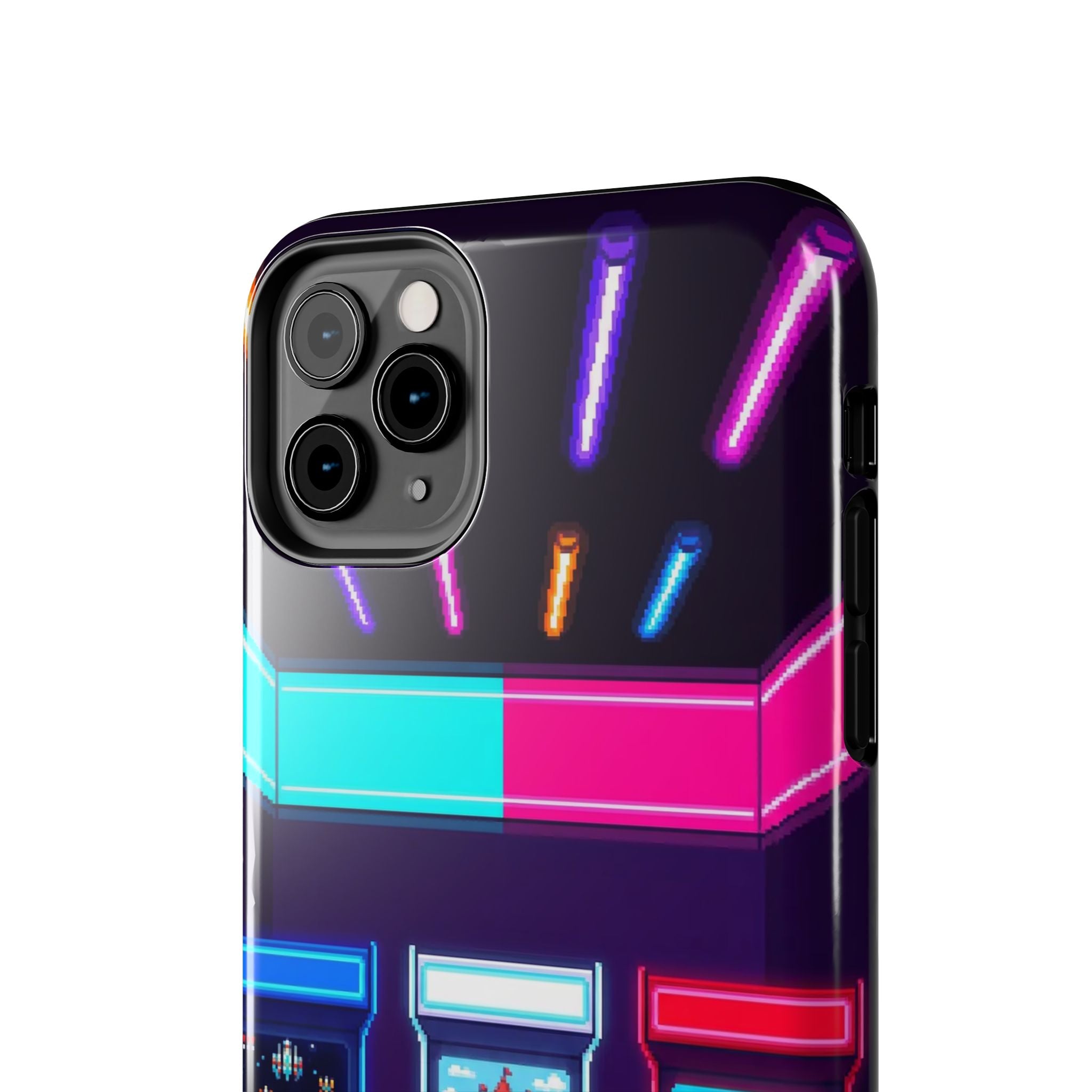 Retro Pixel Arcade Nights — Tough Phone Case
