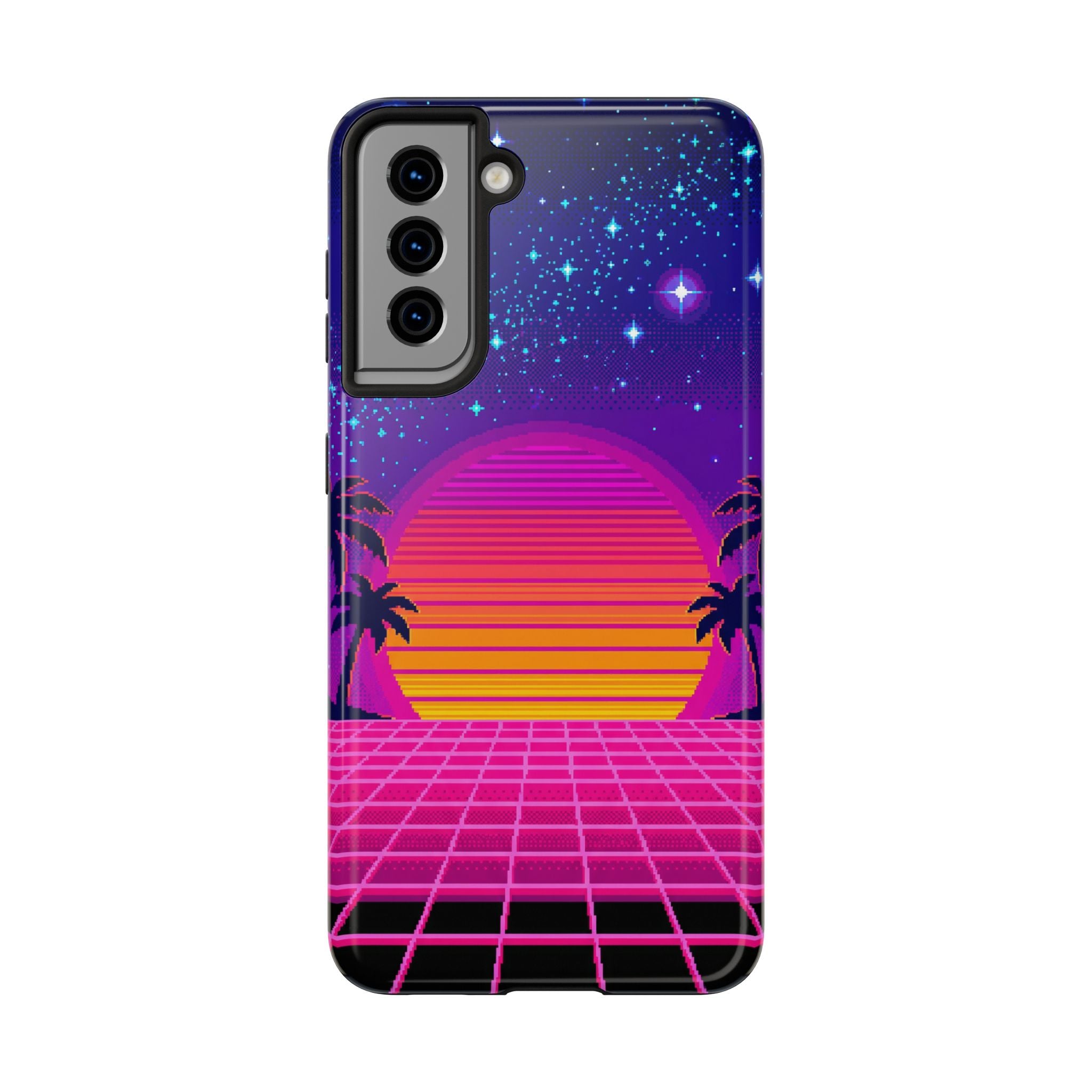 Retro Pixel 8-Bit Sunset — Tough Phone Case