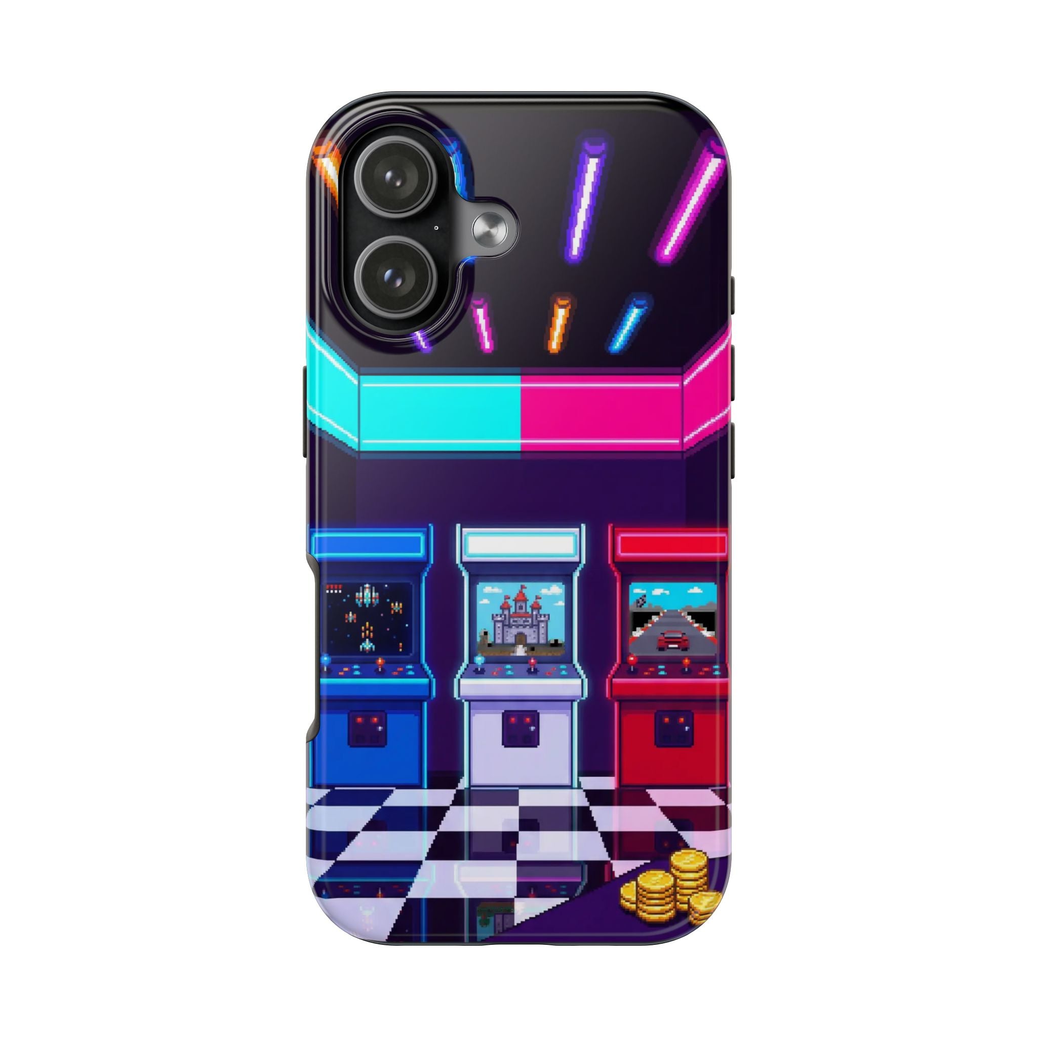 Retro Pixel Arcade Nights — Tough Phone Case