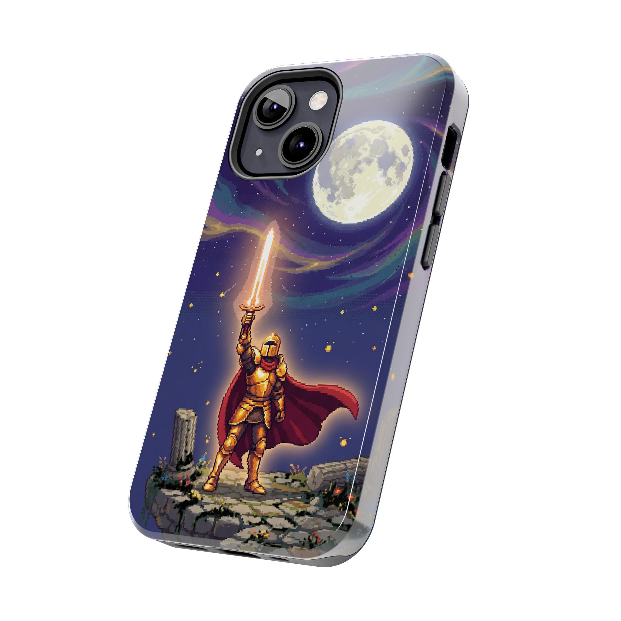 Retro Pixel Quest Knight — Tough Phone Case