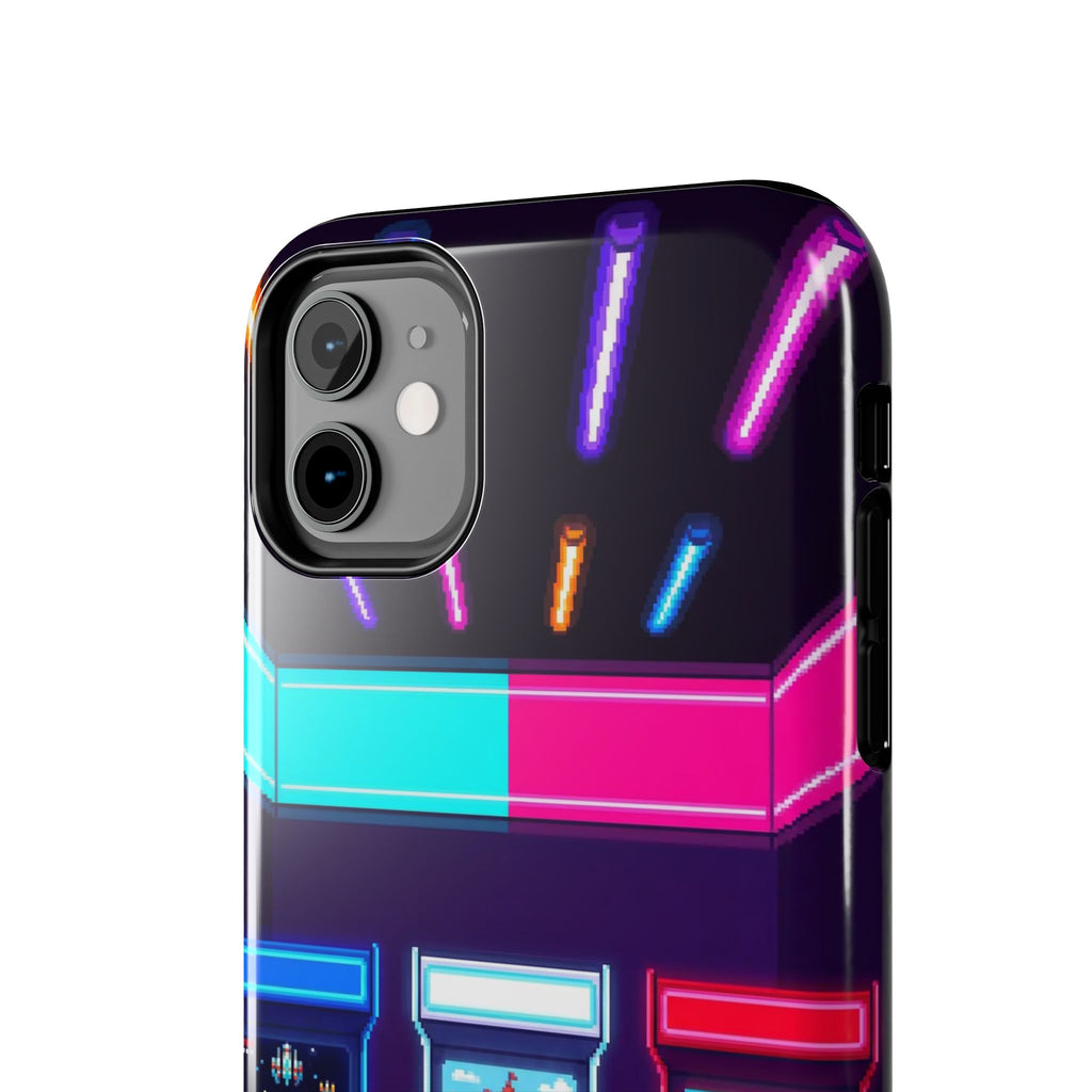 Retro Pixel Arcade Nights — Tough Phone Case