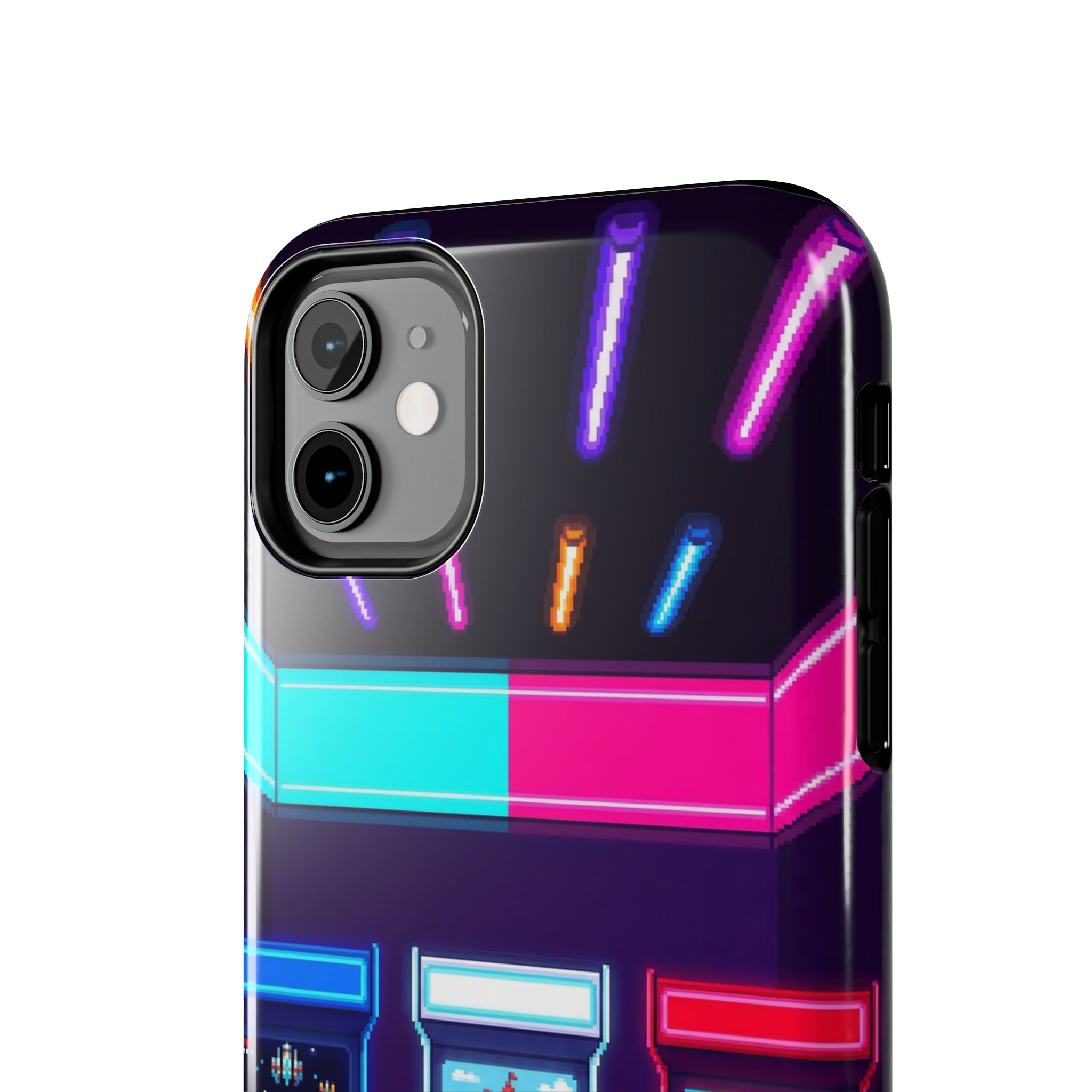 Retro Pixel Arcade Nights — Tough Phone Case