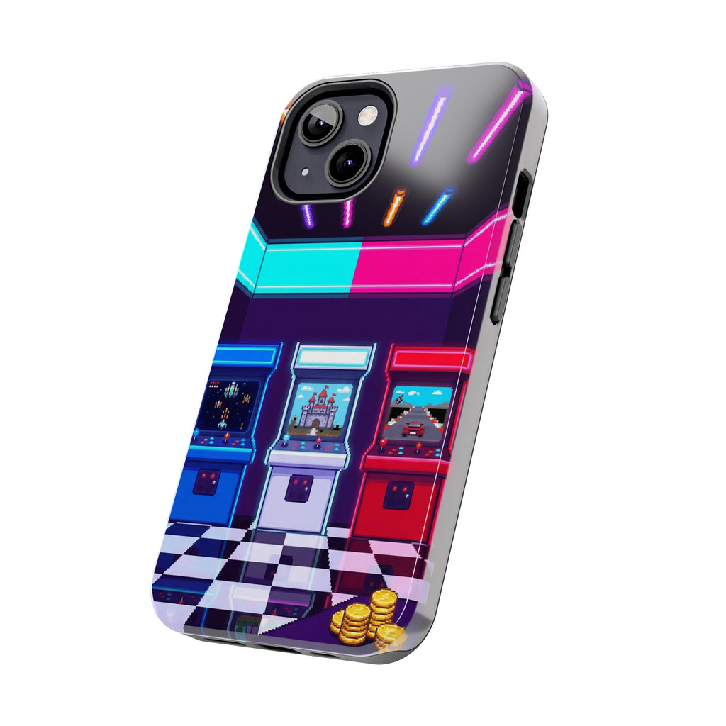 Retro Pixel Arcade Nights — Tough Phone Case