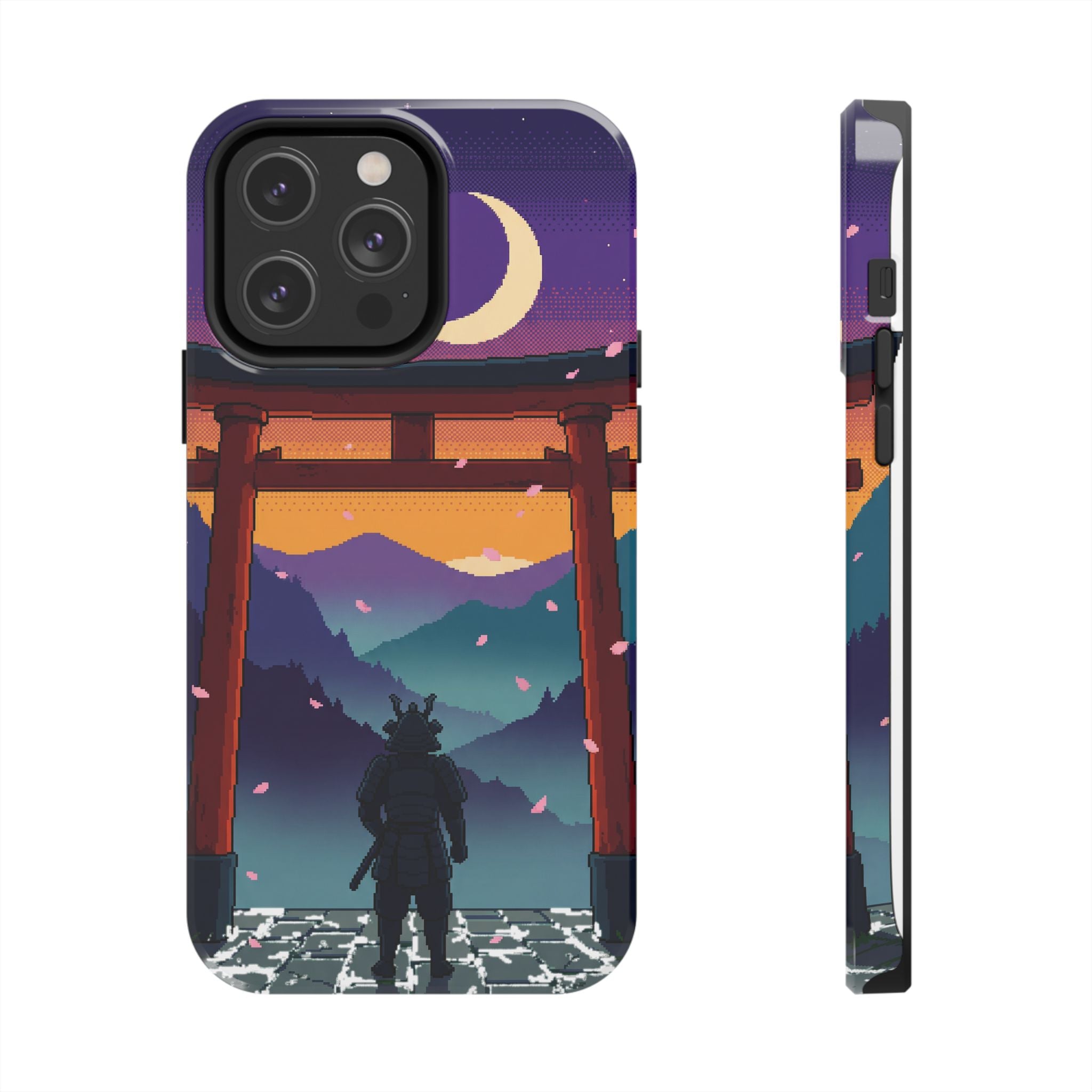 Retro Pixel Lone Samurai — Tough Phone Case