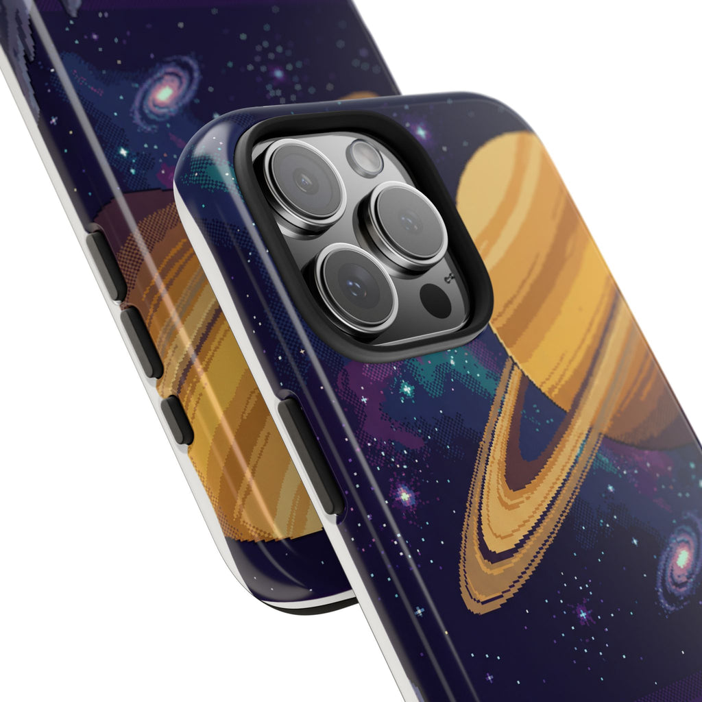 Retro Pixel Astronaut on an Alien World — Tough Phone Case