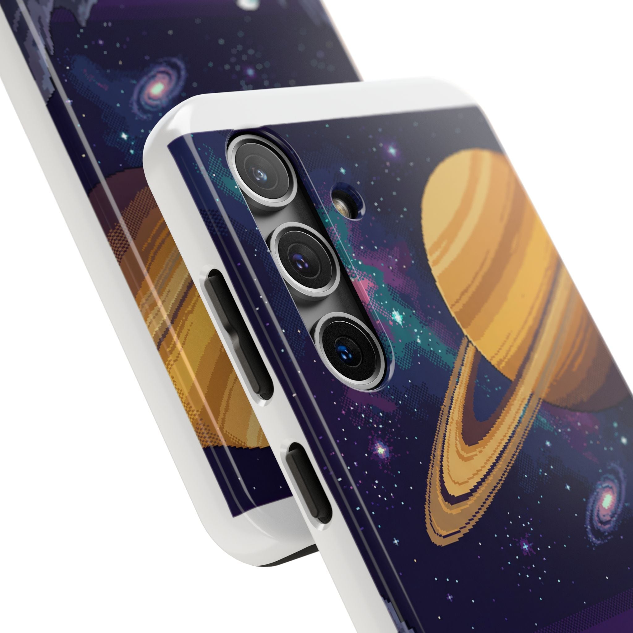 Retro Pixel Astronaut on an Alien World — Tough Phone Case