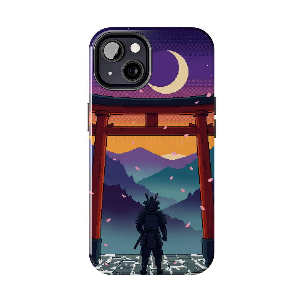 Retro Pixel Lone Samurai — Tough Phone Case