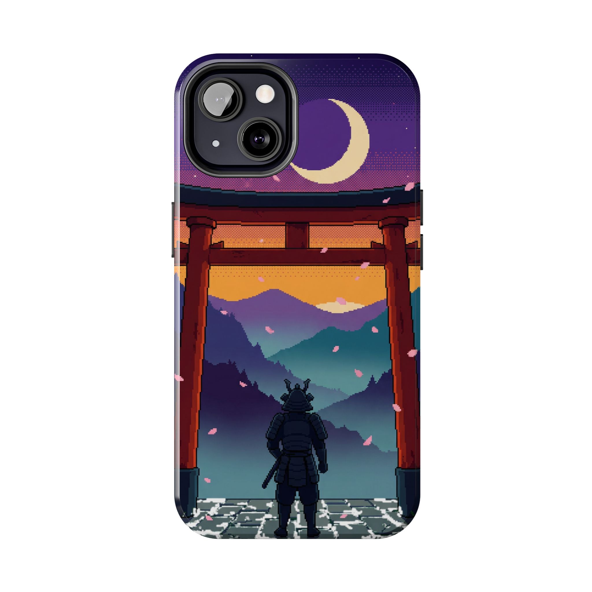 Retro Pixel Lone Samurai — Tough Phone Case