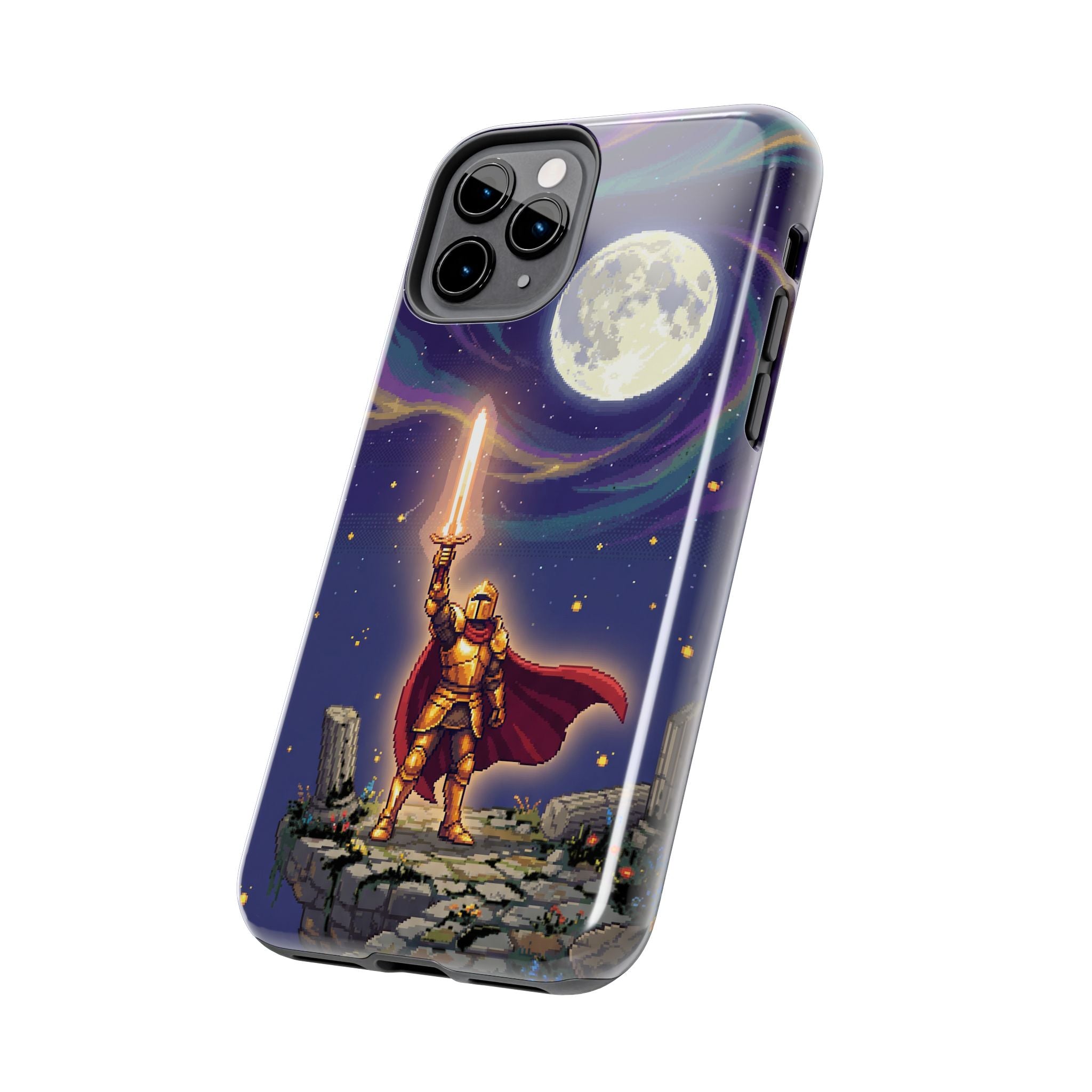Retro Pixel Quest Knight — Tough Phone Case