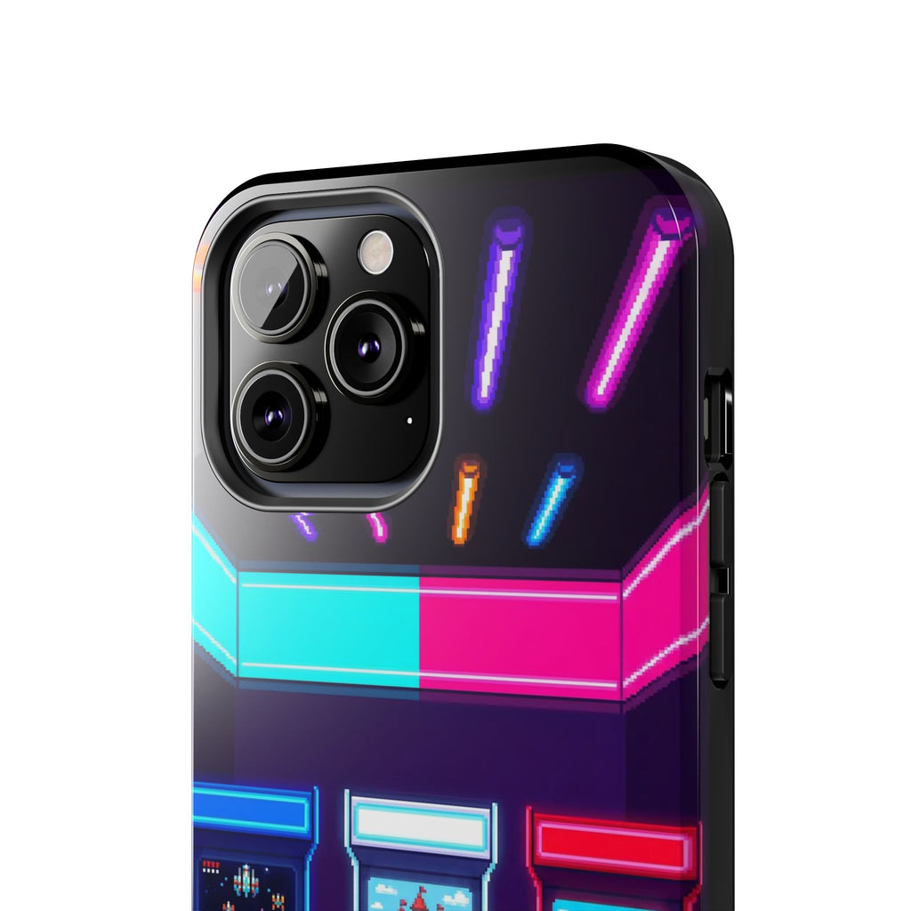 Retro Pixel Arcade Nights — Tough Phone Case