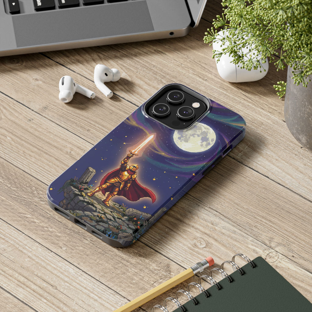 Retro Pixel Quest Knight — Tough Phone Case
