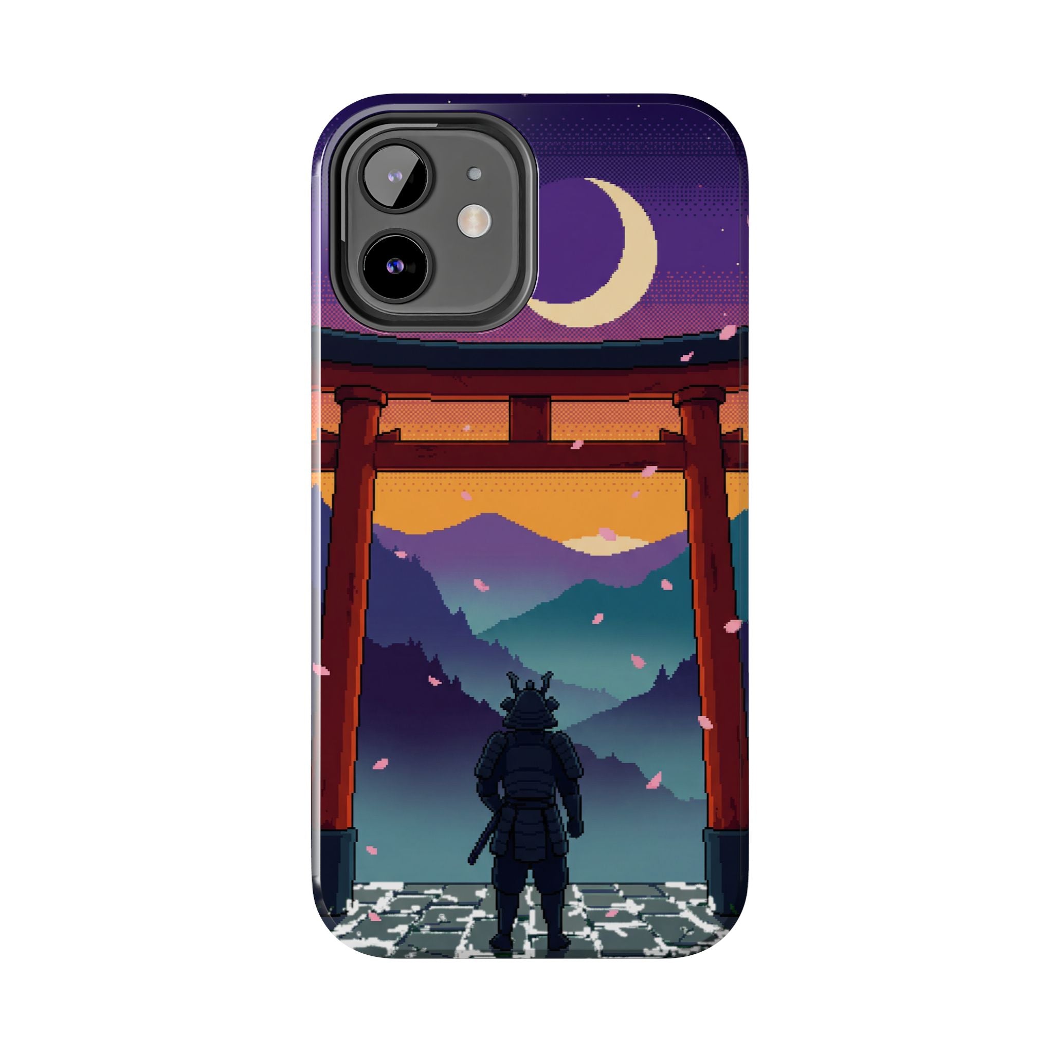 Retro Pixel Lone Samurai — Tough Phone Case