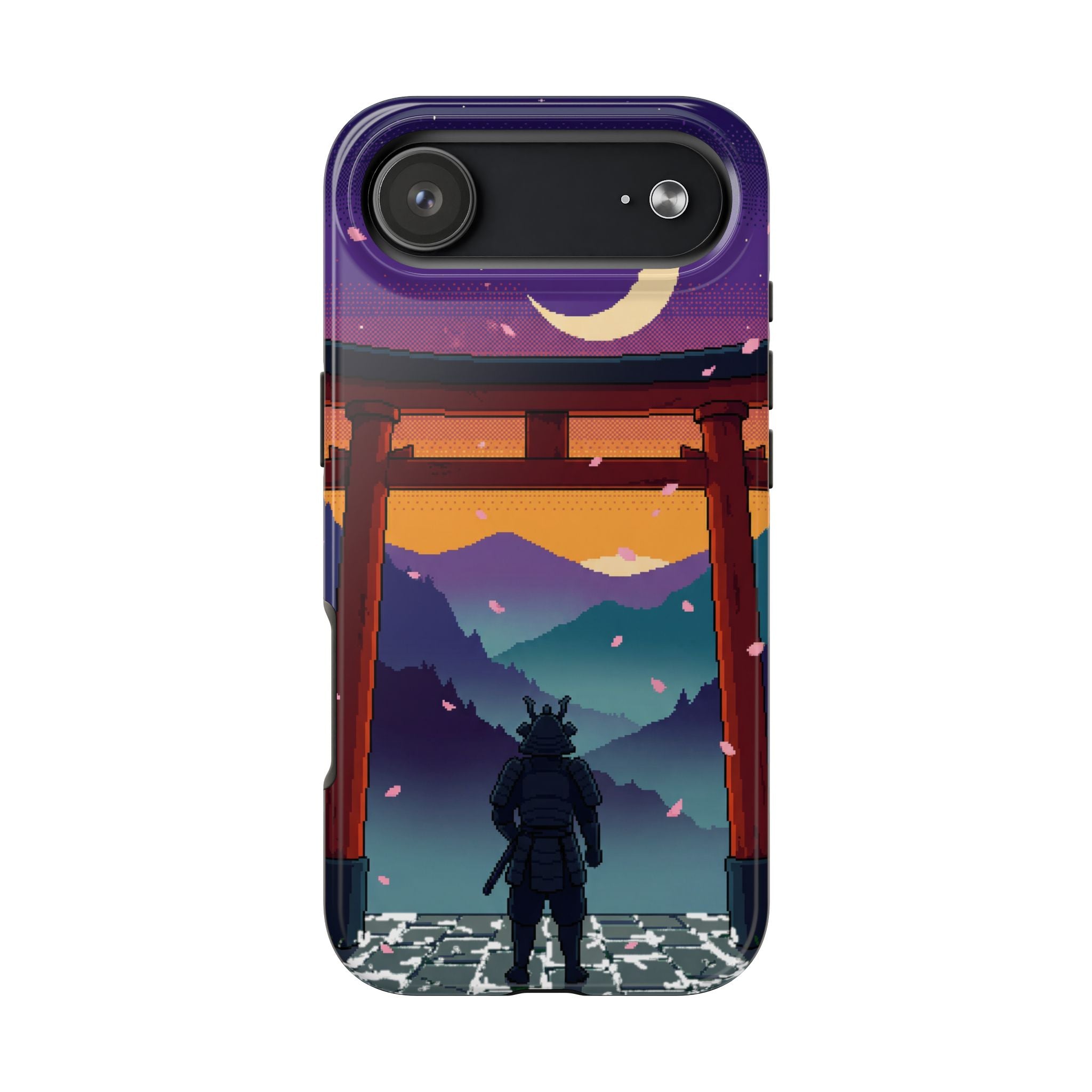 Retro Pixel Lone Samurai — Tough Phone Case