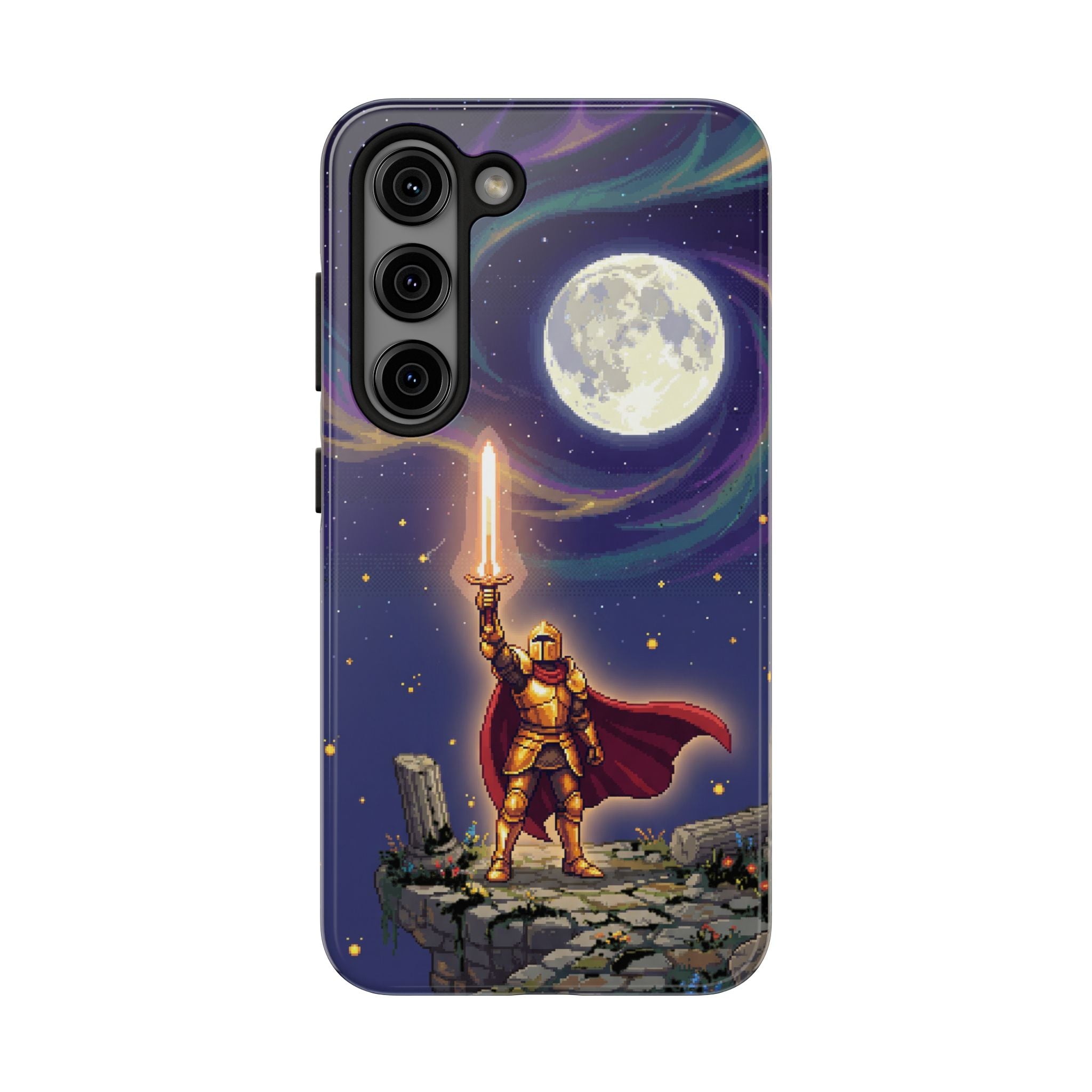 Retro Pixel Quest Knight — Tough Phone Case