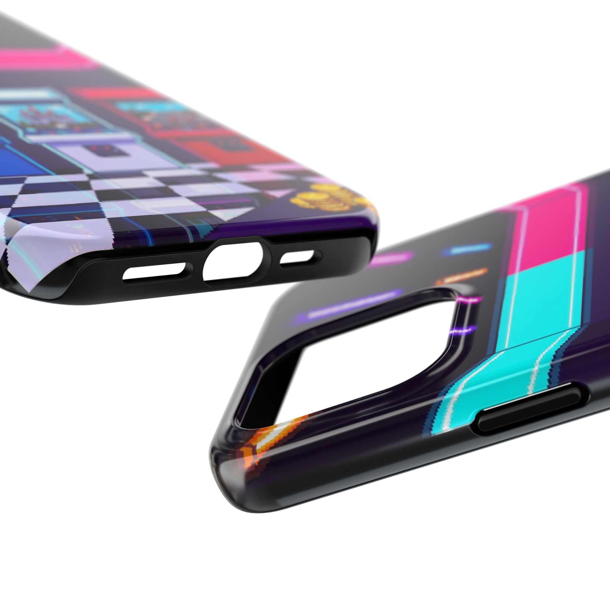 Retro Pixel Arcade Nights — Tough Phone Case
